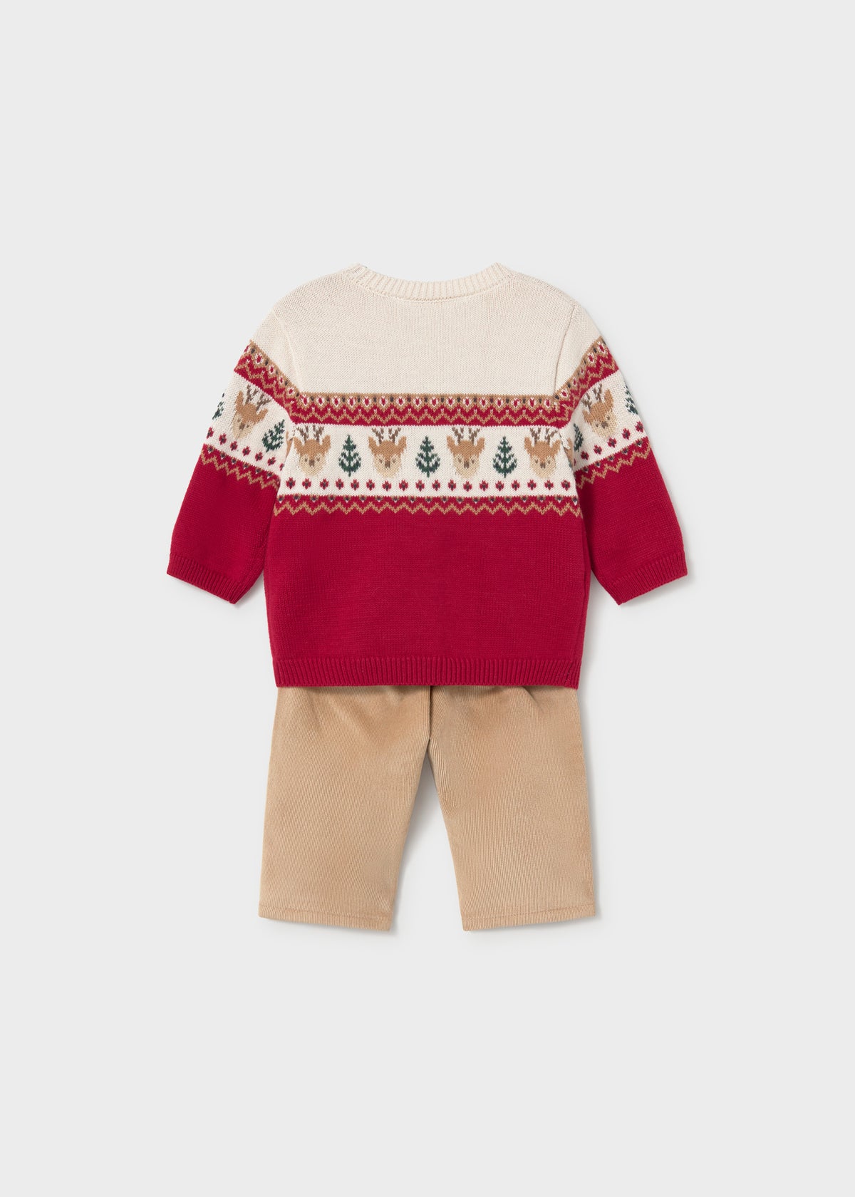 Conjunto pantalón y jersey animal recién nacido