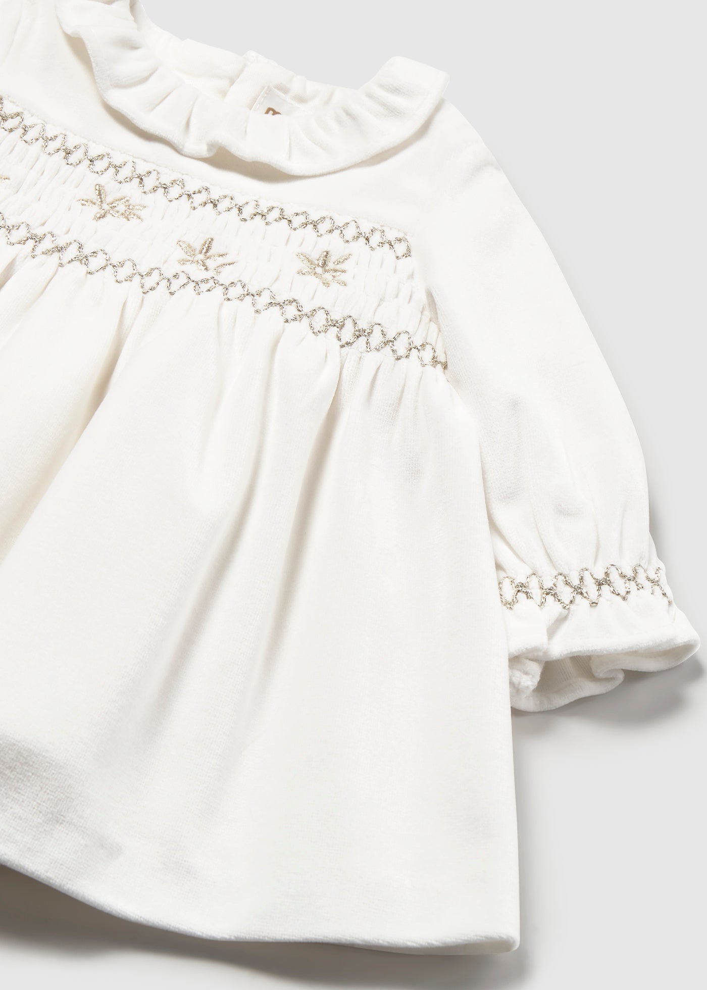 Vestido terciopelo recién nacida