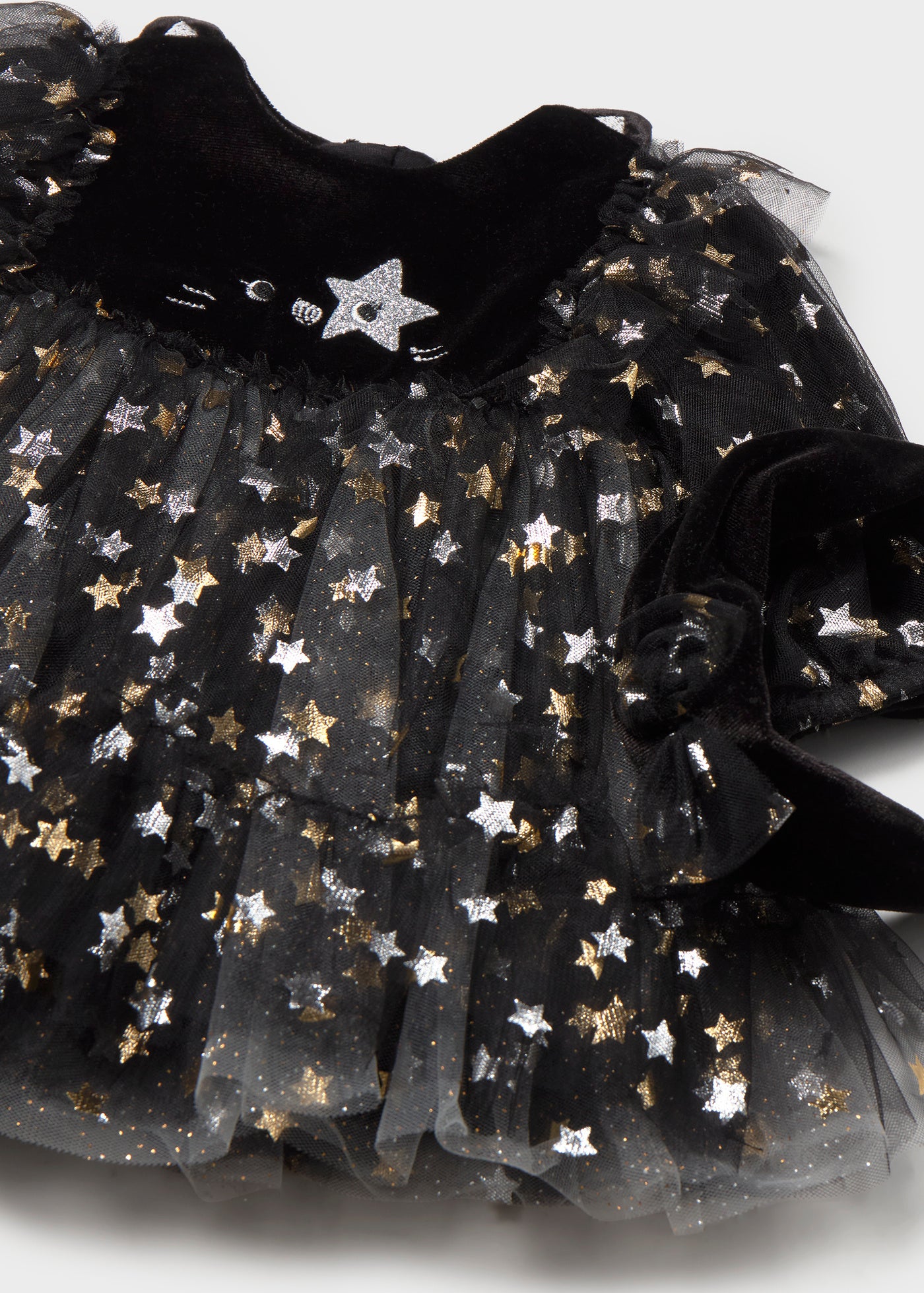 Vestido con diadema fantasía recién nacida