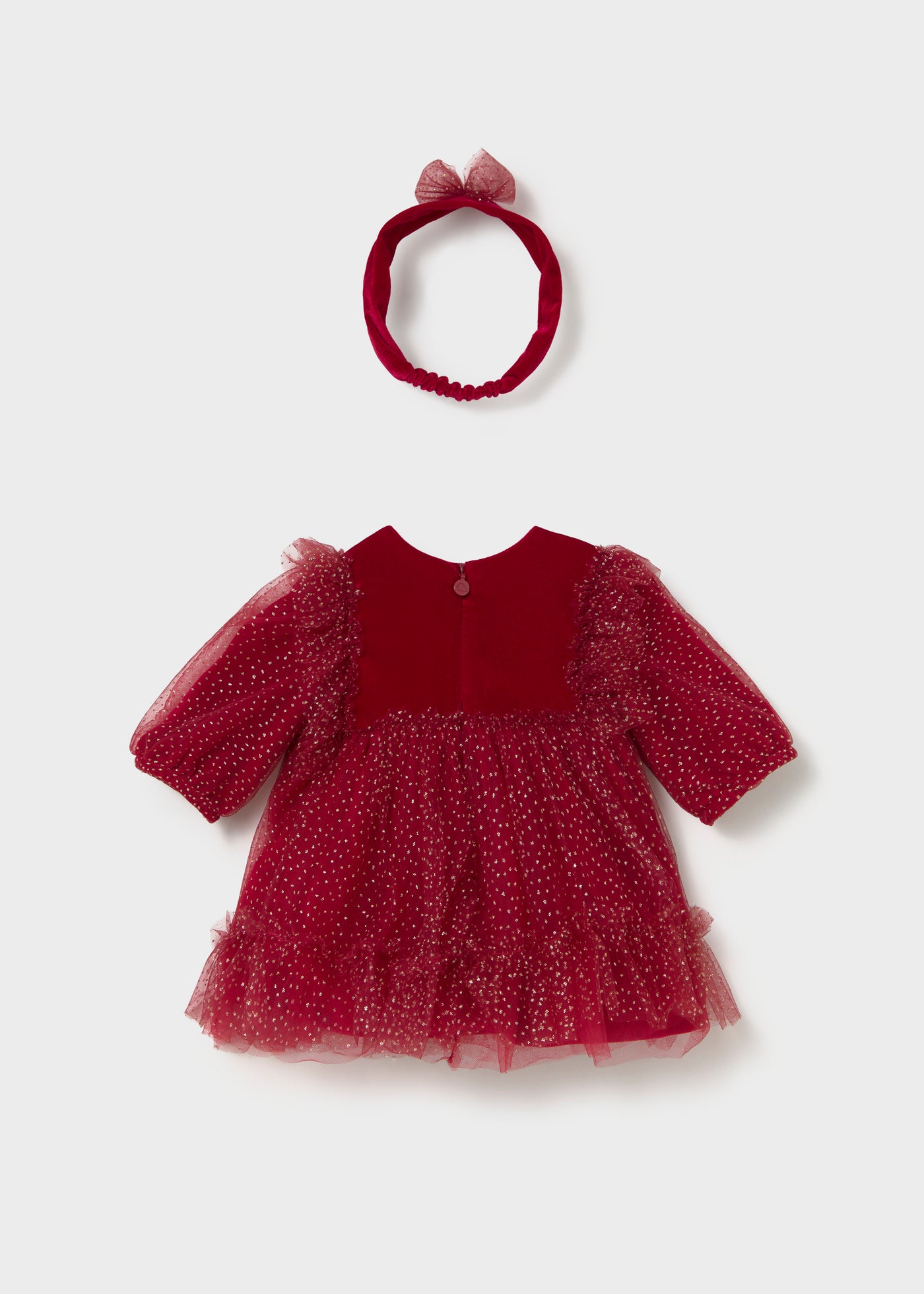 Vestido con diadema fantasía recién nacida