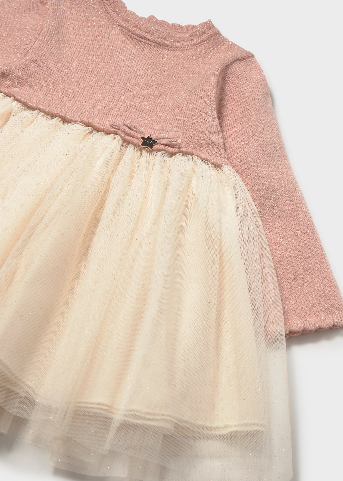 Vestido combinado tul bebé