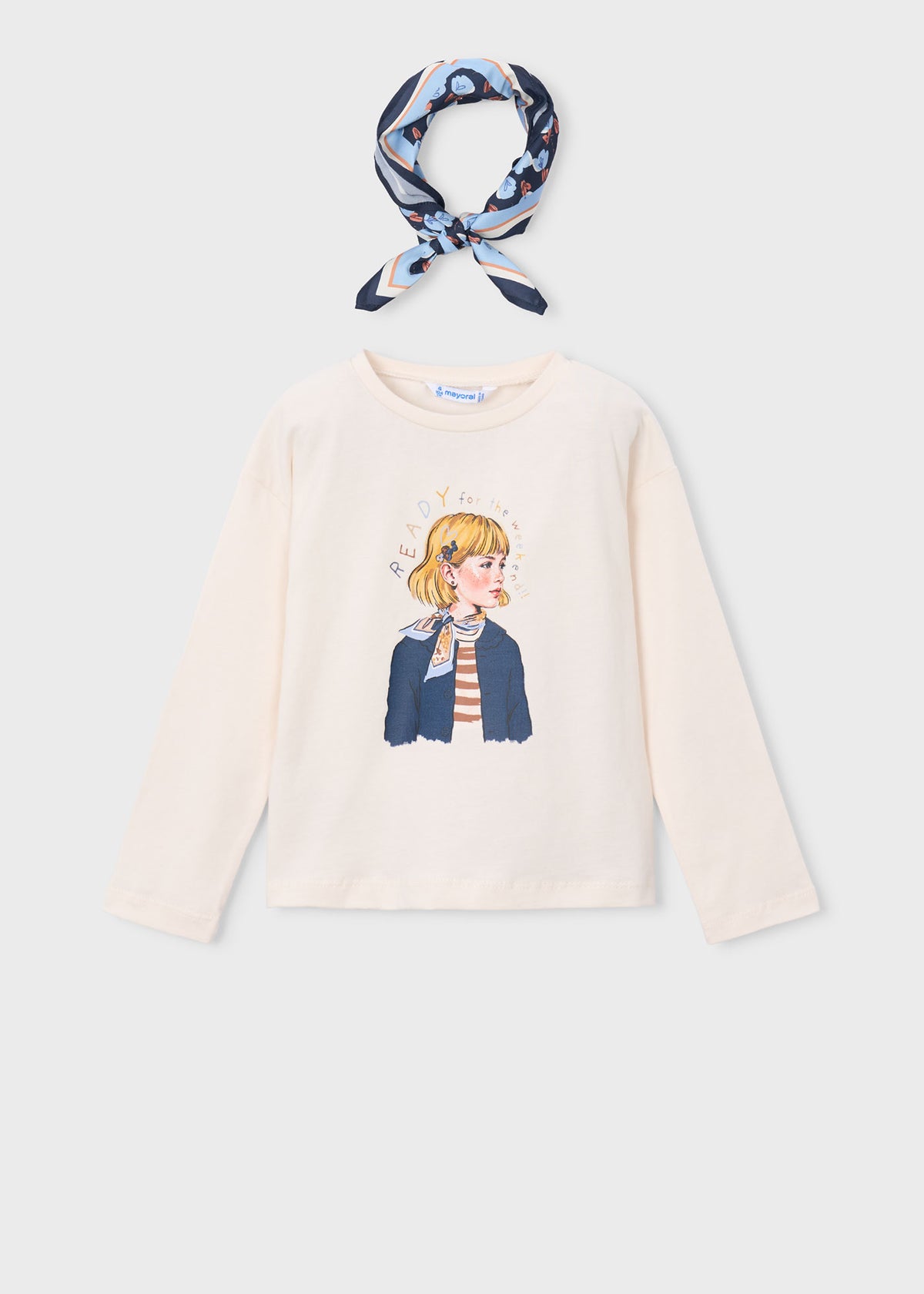 Camiseta con pañuelo niña