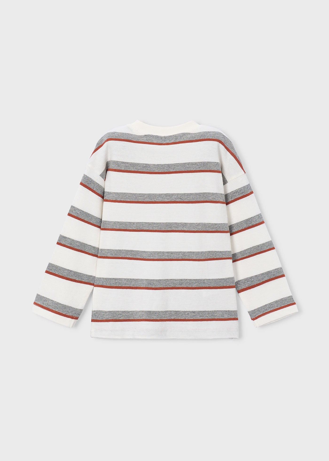 Camiseta rayas bolsillo niño