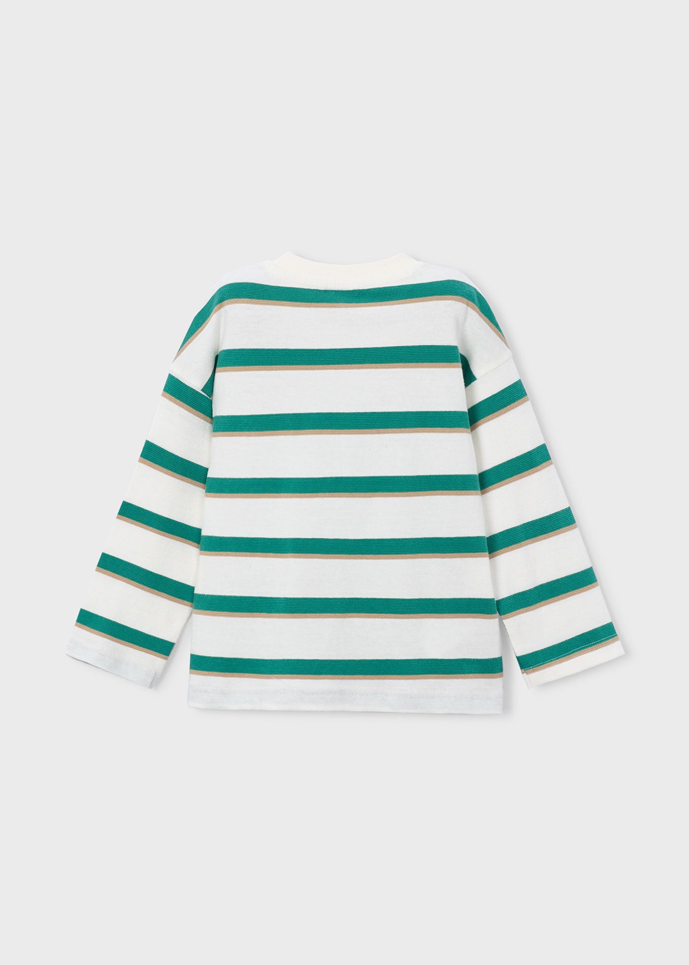 Camiseta rayas bolsillo niño