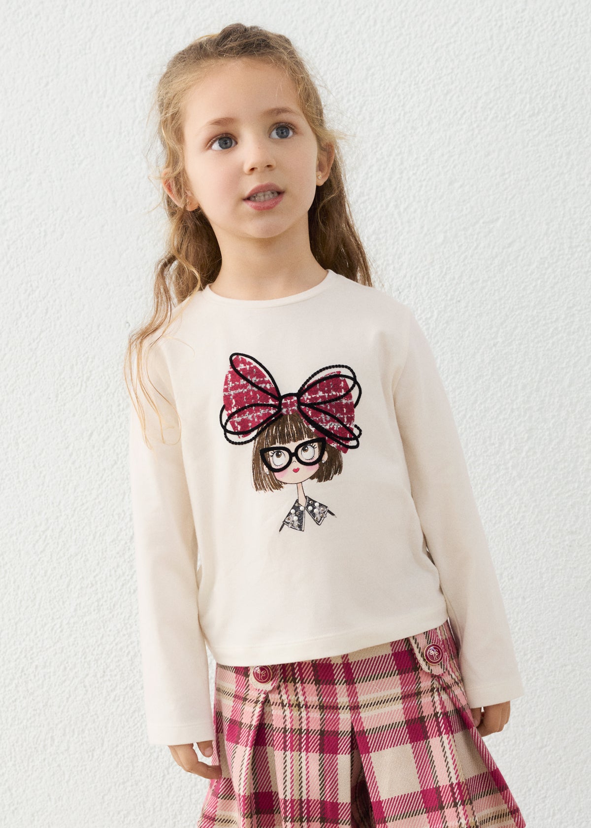 Camiseta muñeca lazo niña