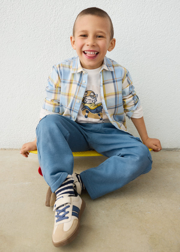 Camisa cuadros niño