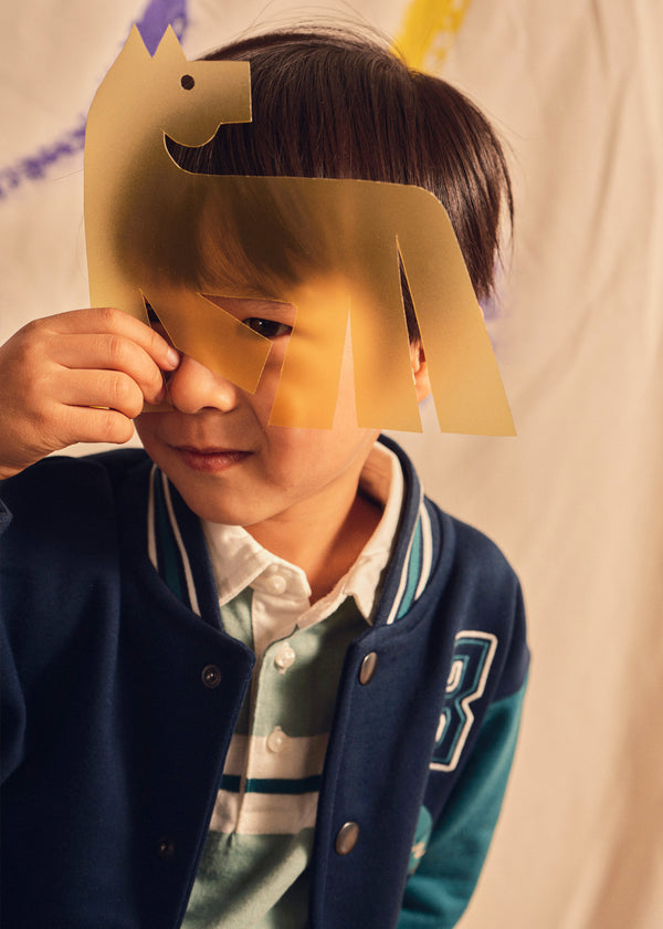 Polo rayas niño