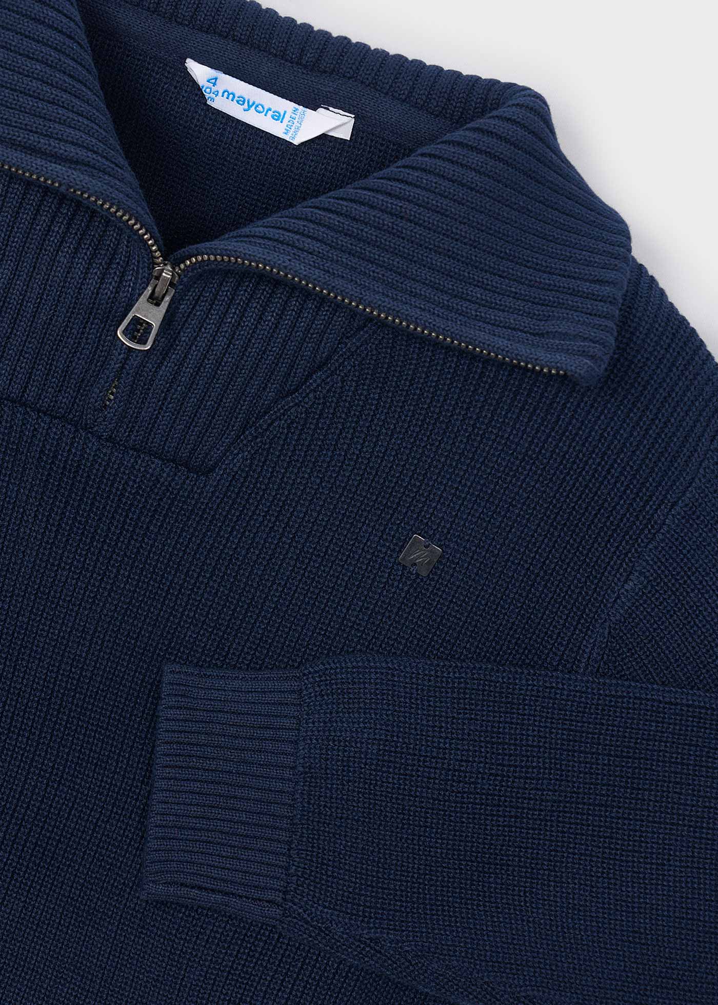 Jersey cuello cremallera niño