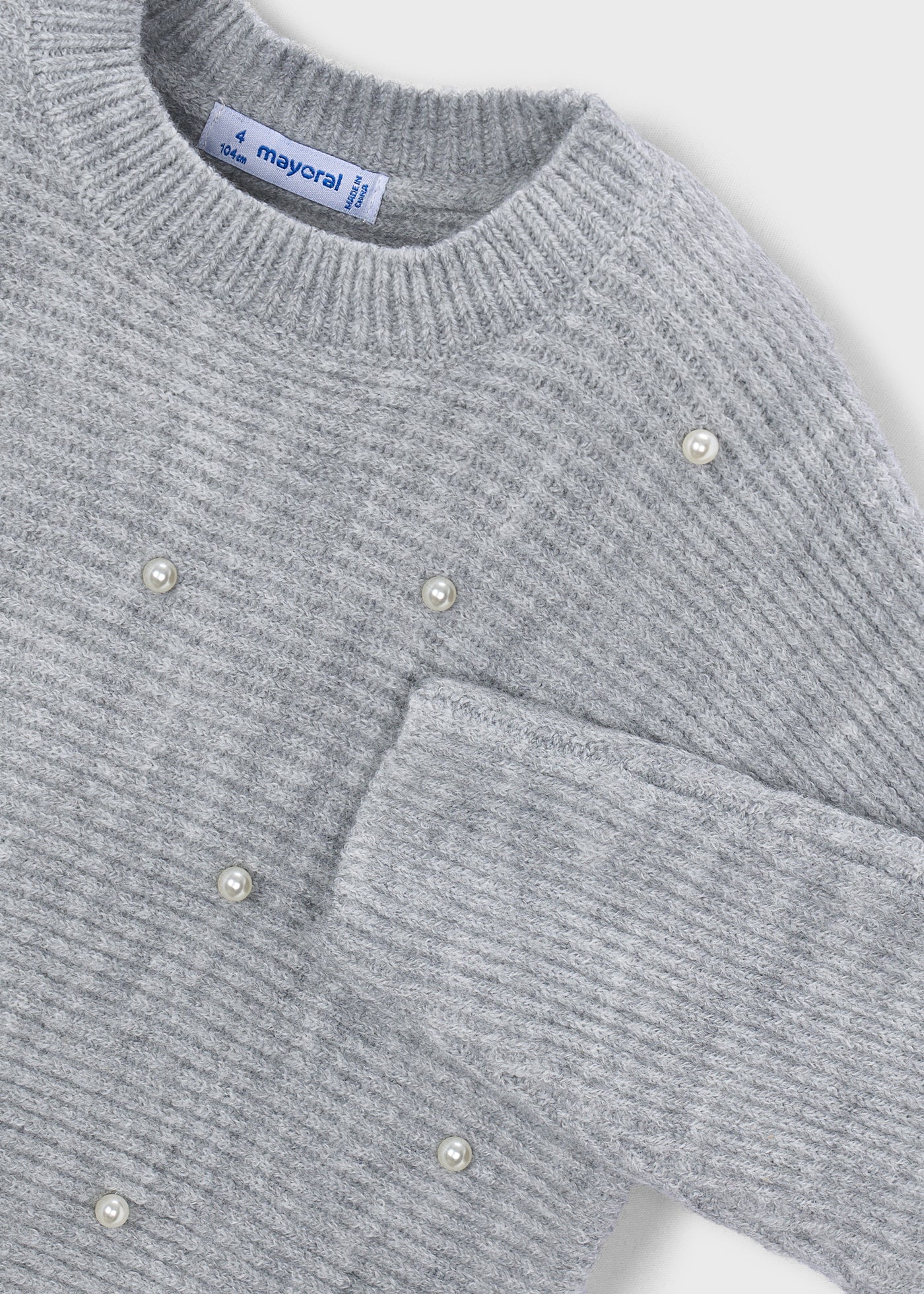 Jersey tricot perlas niña