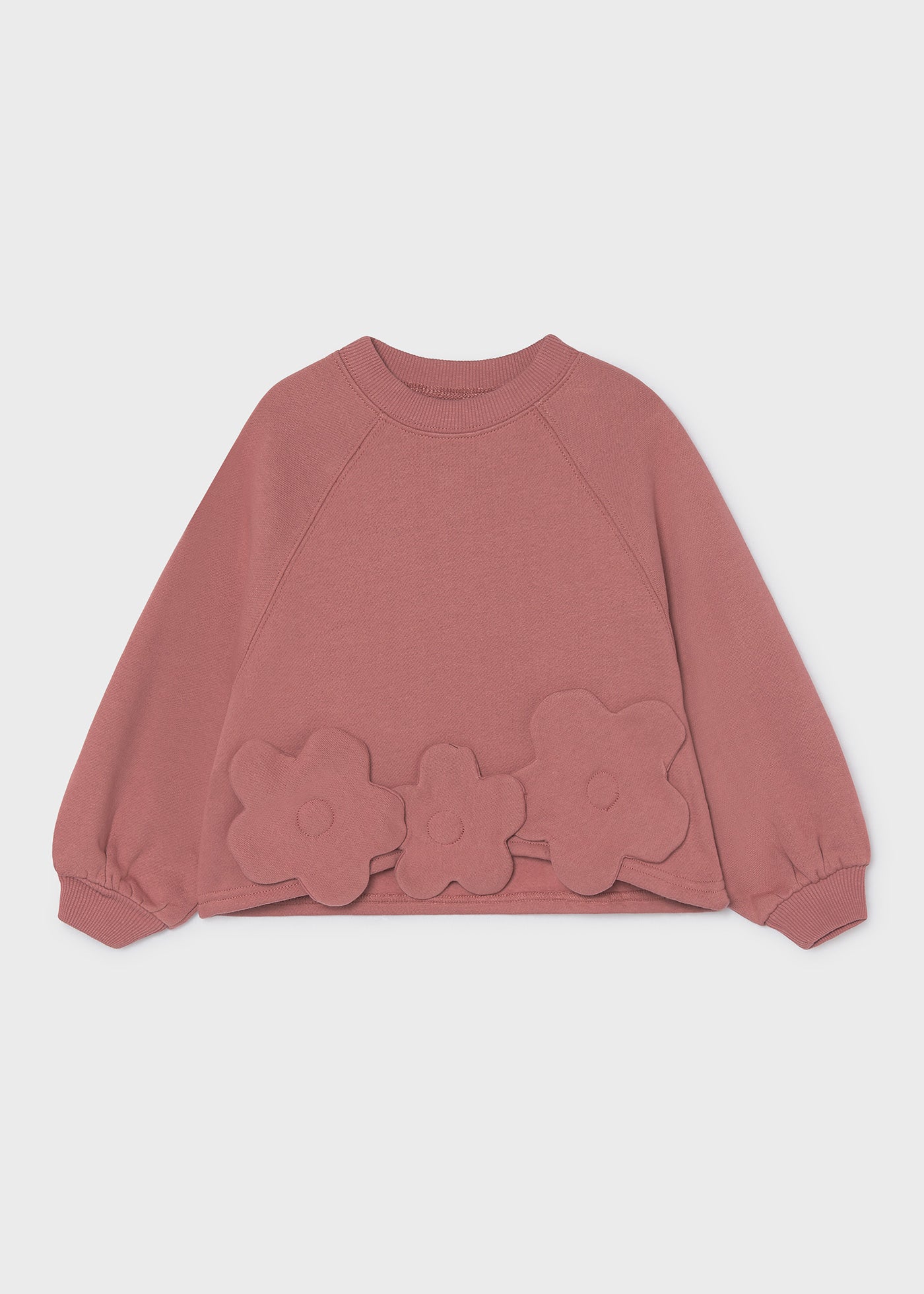 Sudaderas aplique flor niña