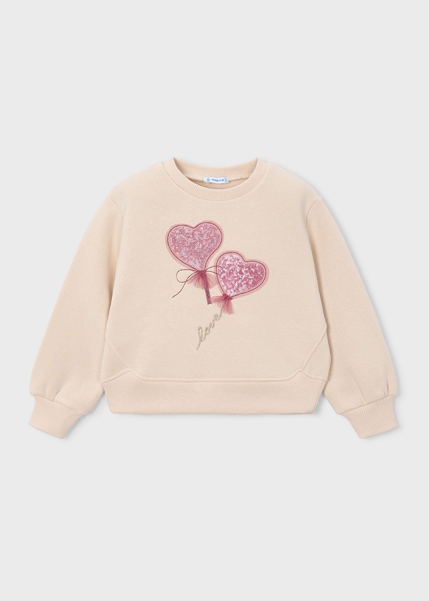 Sudadera apliques niña