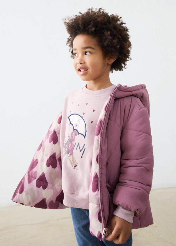 Chaquetón reversible niña