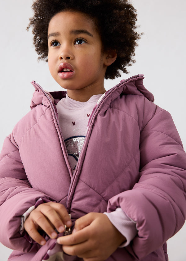Chaquetón reversible niña