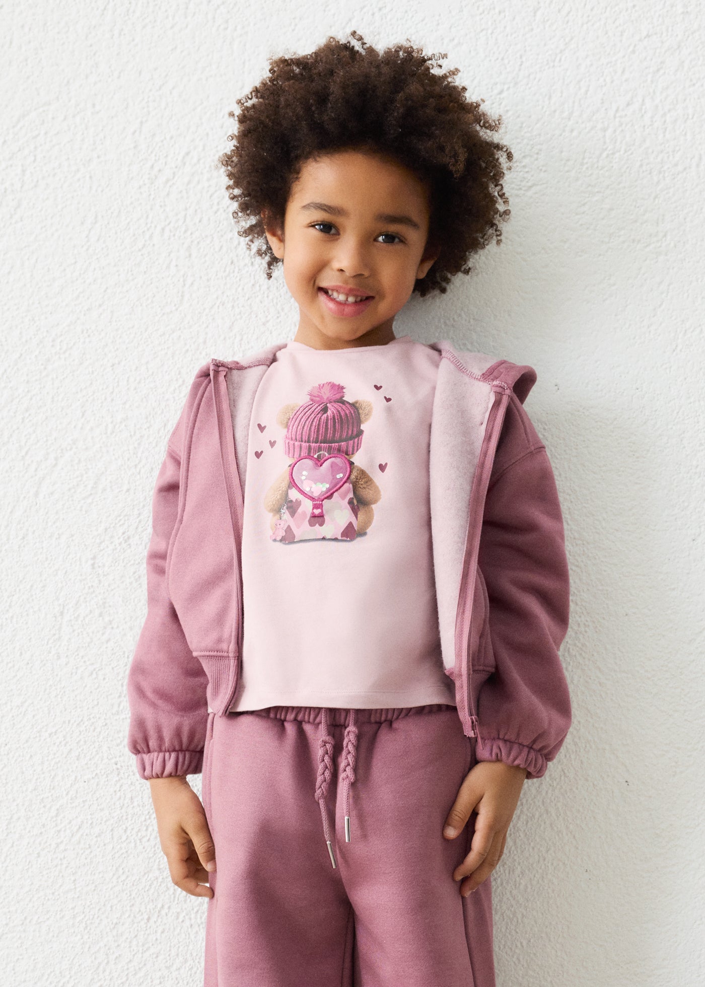 Sudadera cremallera niña