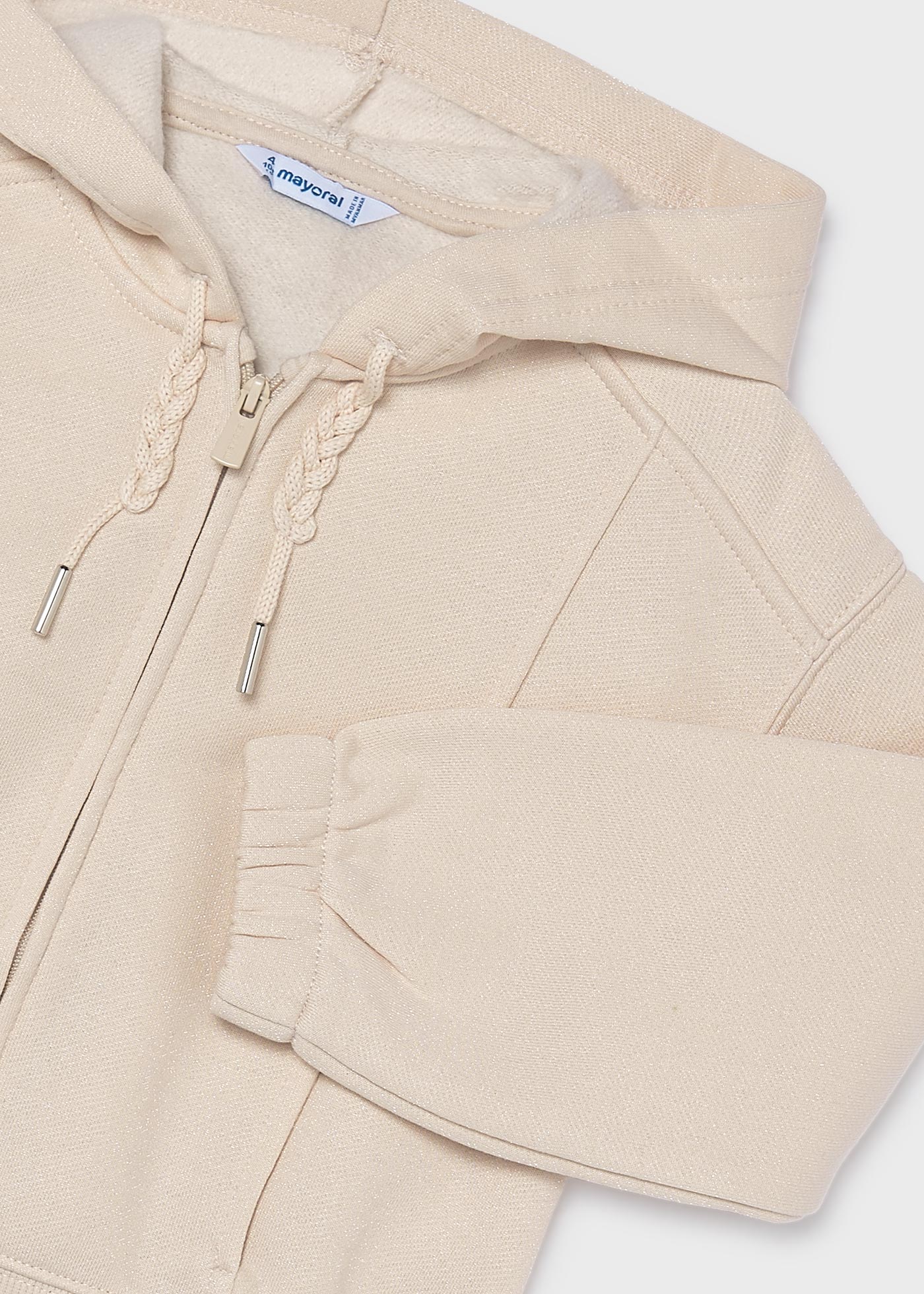 Sudadera cremallera niña