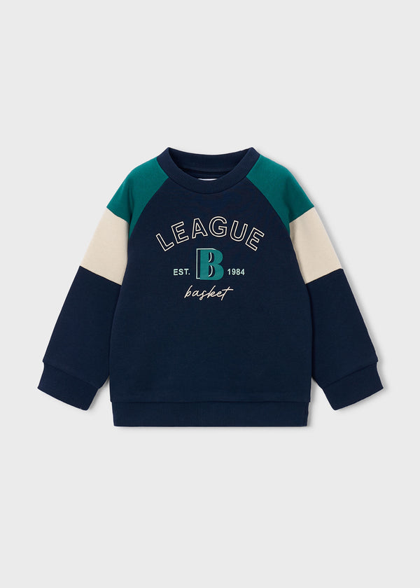 Sudadera combinada niño
