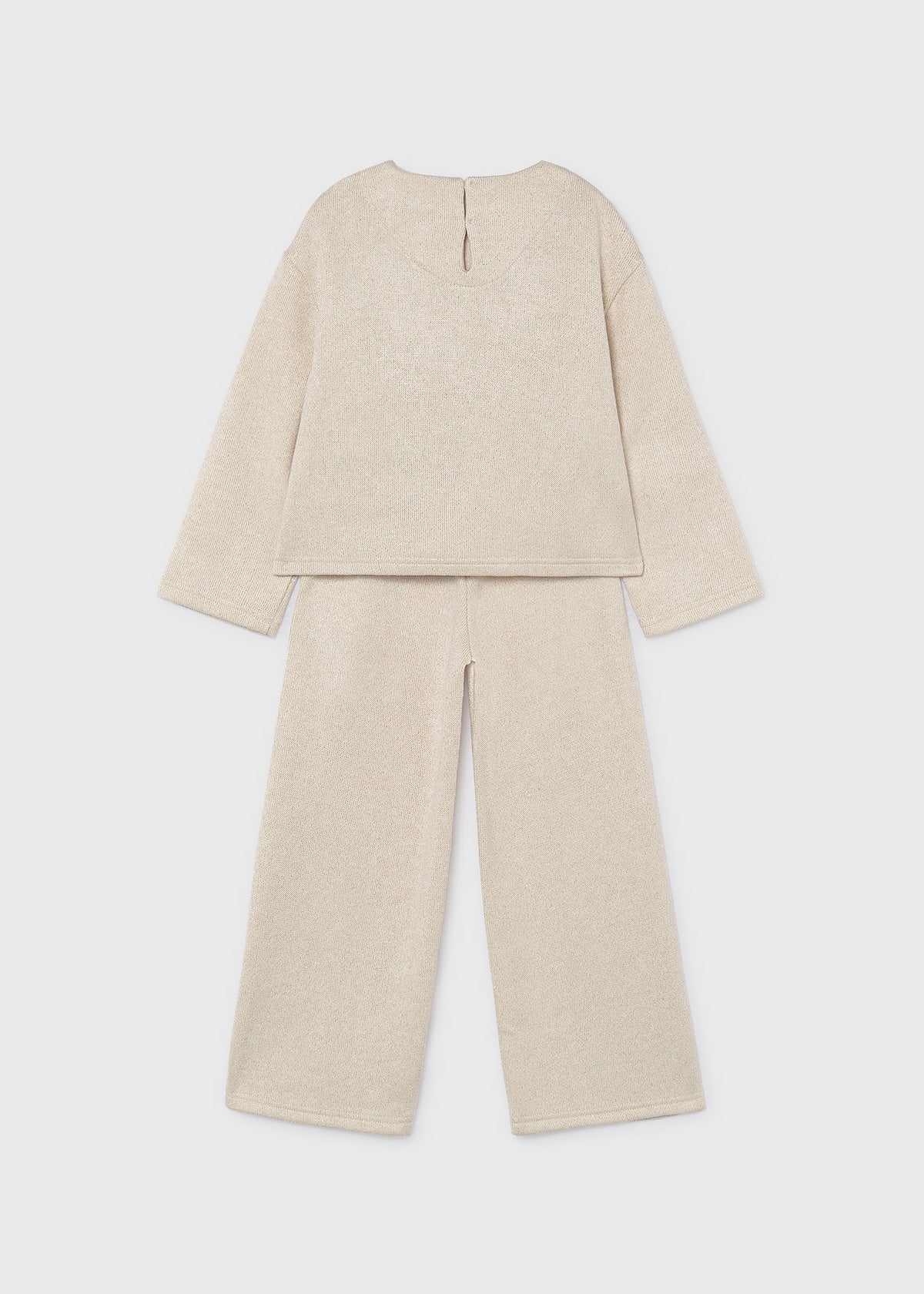 Conjunto pantalón y jersey lazos niña