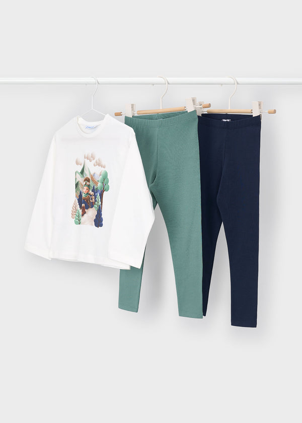 Conjunto leggings 3 piezas niña