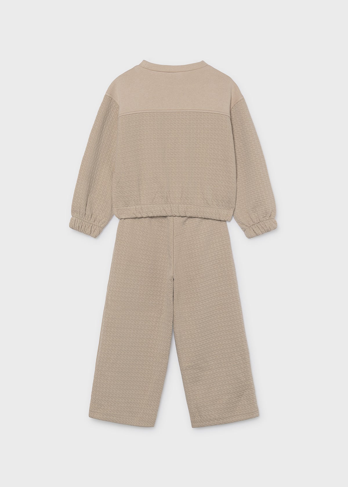 Conjunto sudadera bolsillos y pantalón niña