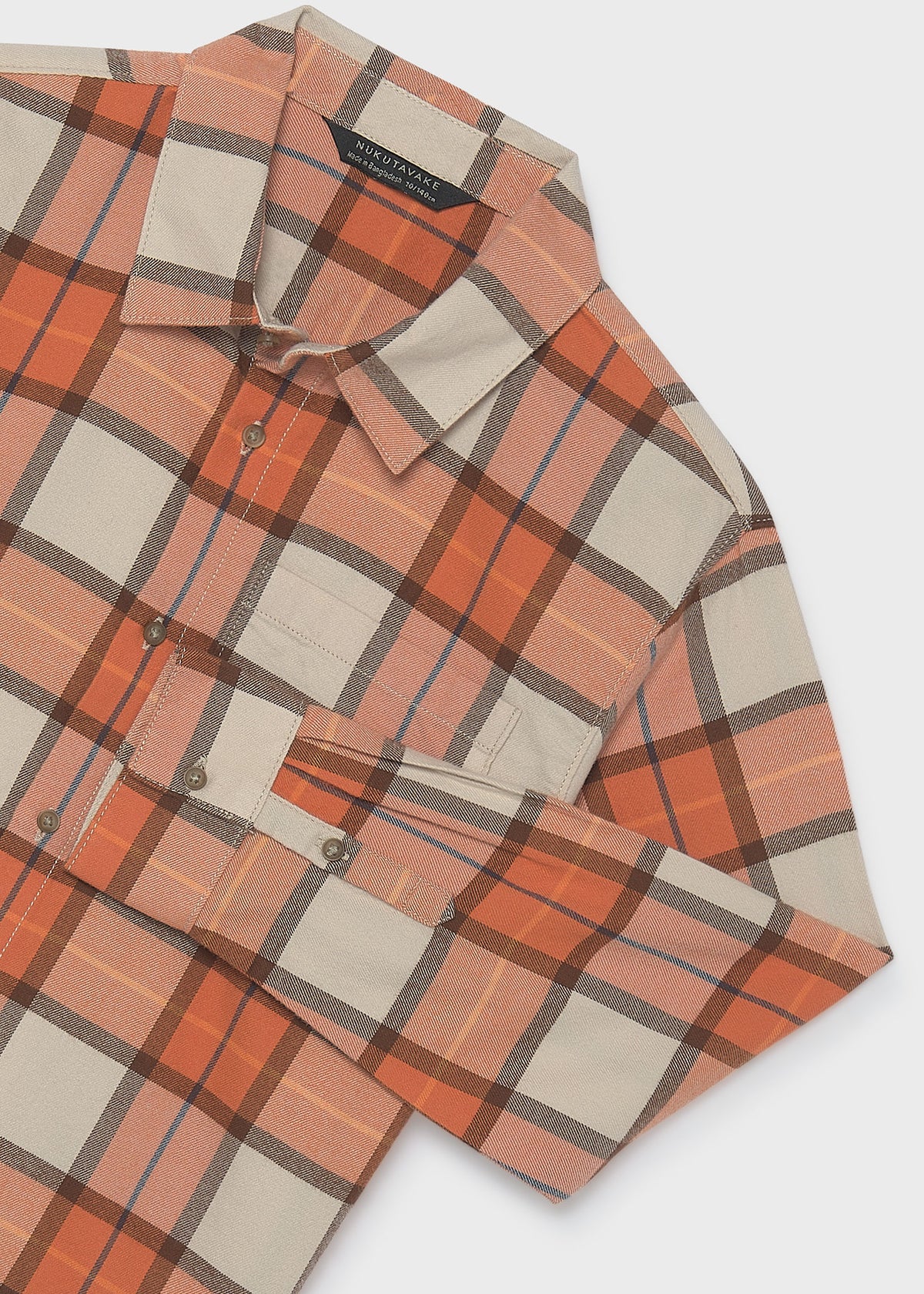 Camisa cuadros franela chico