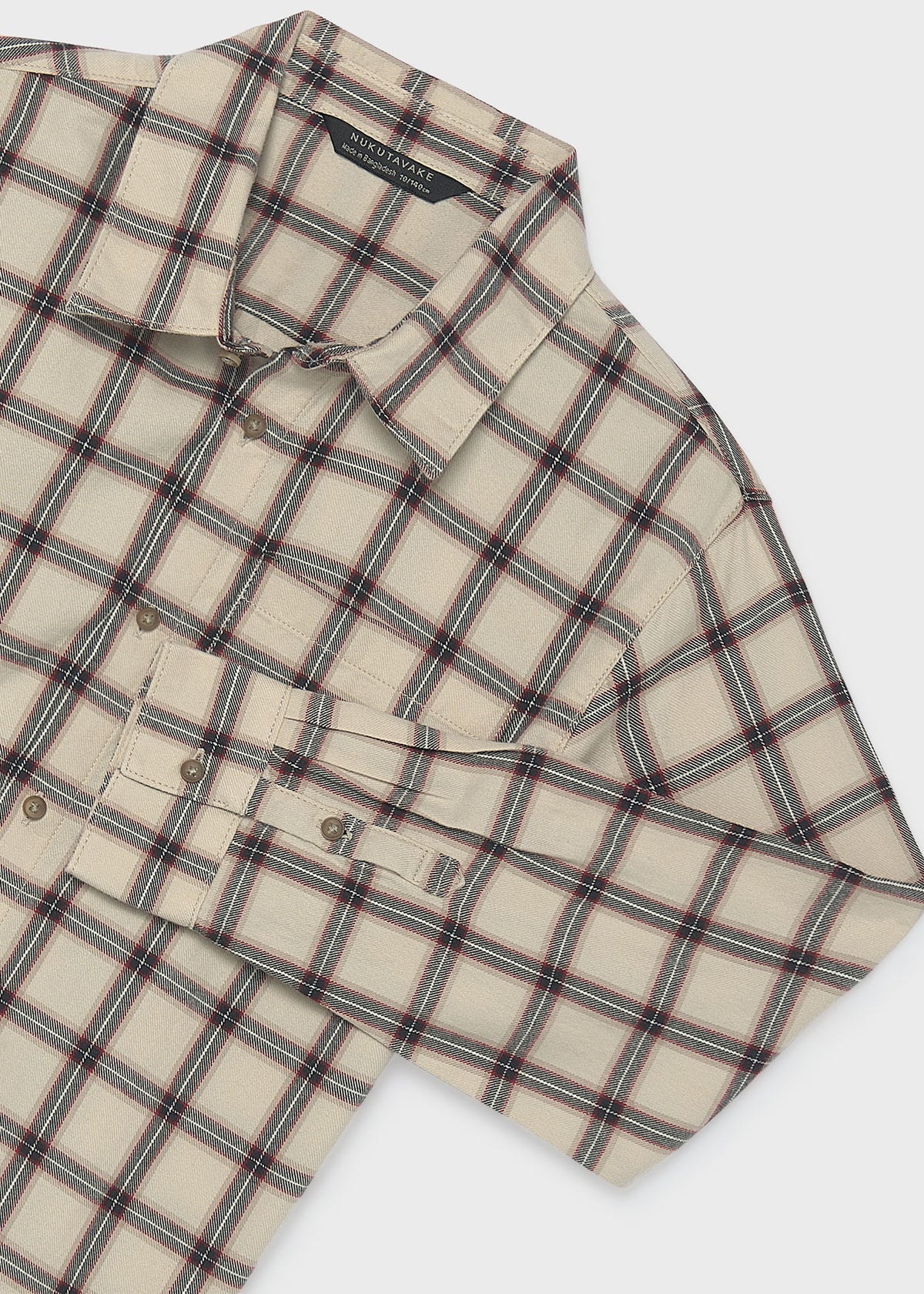 Camisa cuadros franela chico