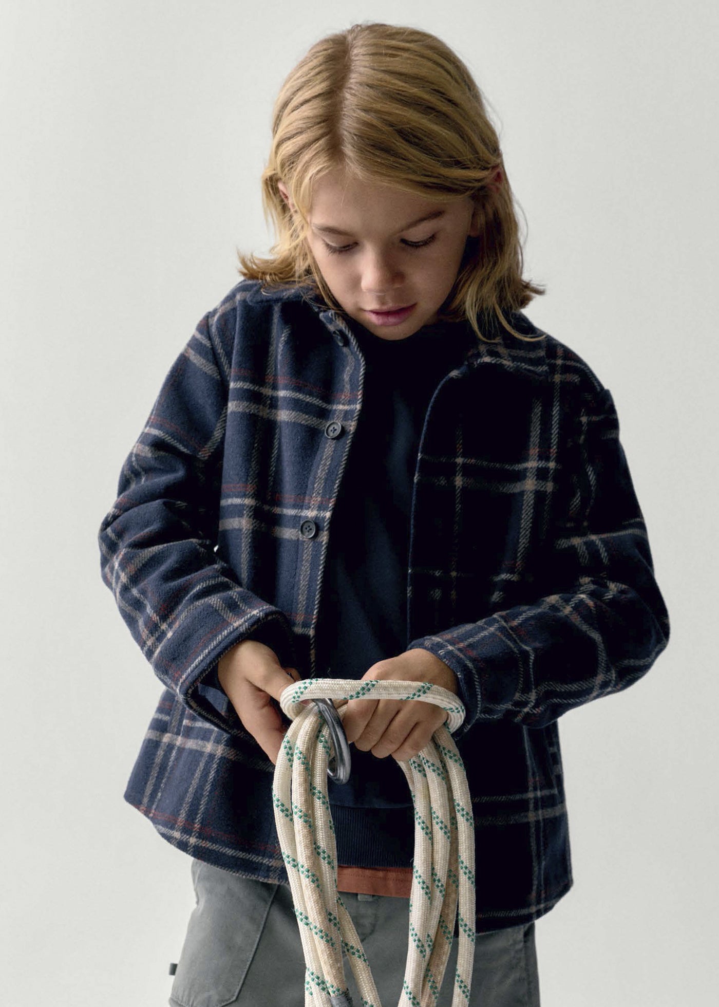 Sobrecamisa paño cuadros Boston Kids