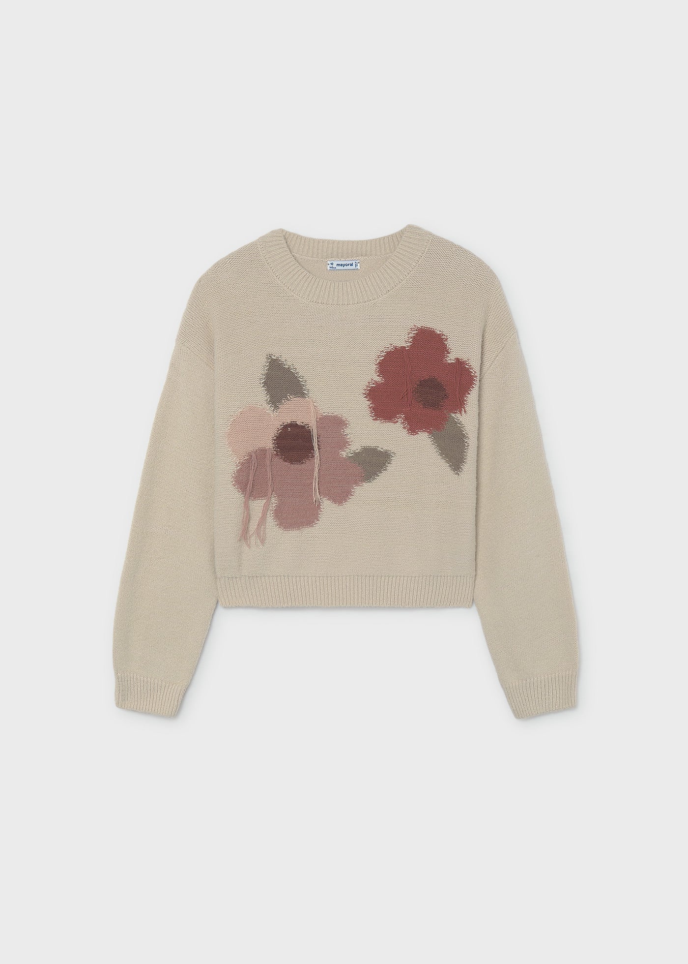 Jersey intarsia flores chica