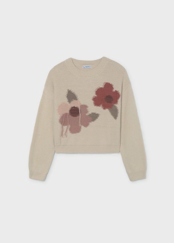 Jersey intarsia flores chica