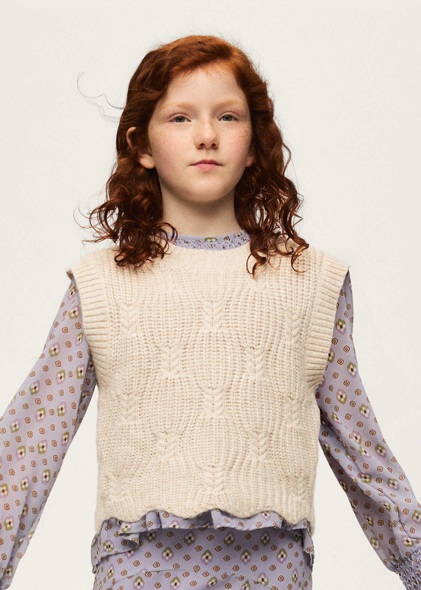 Chaleco tricot chica