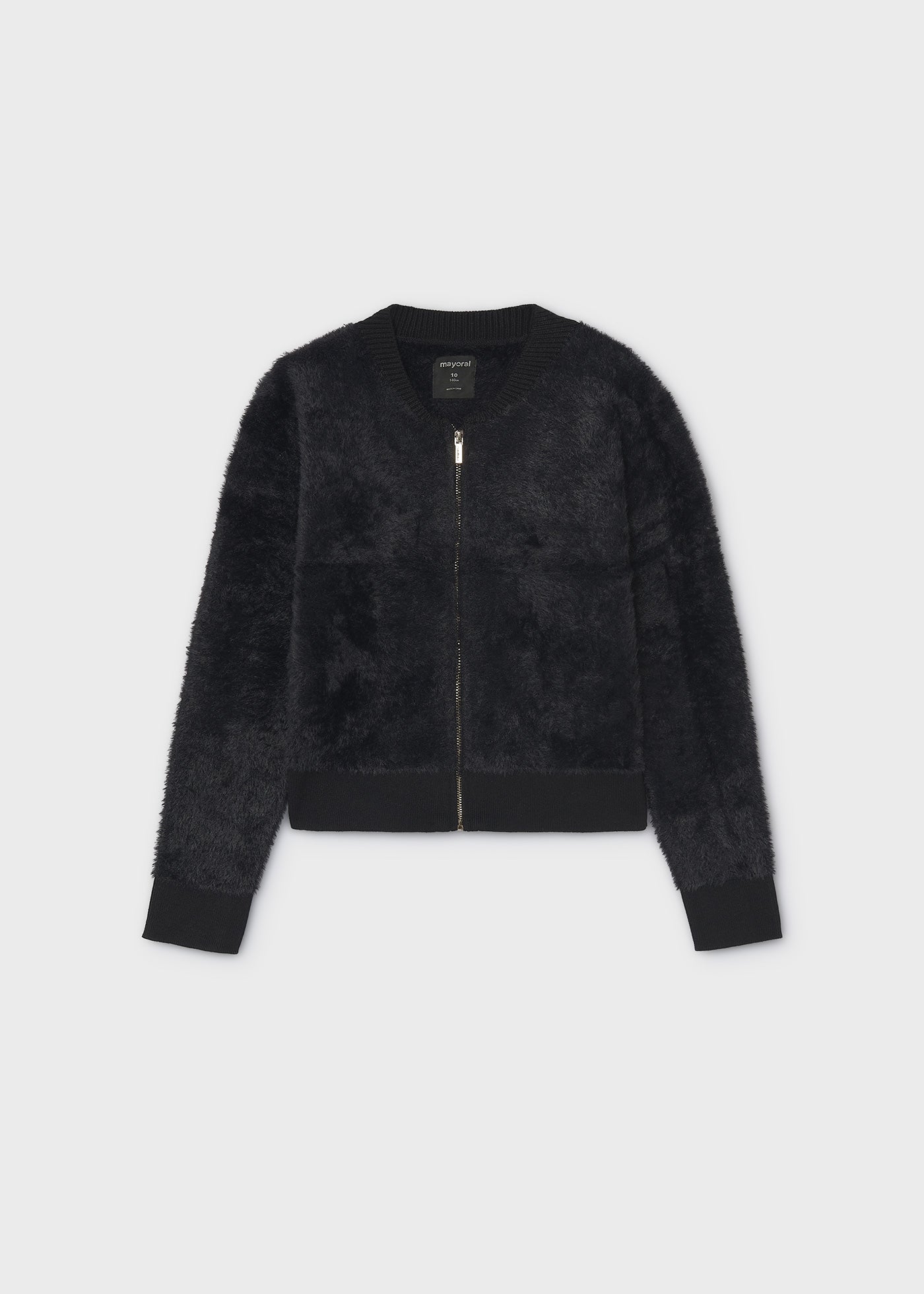 Sudadera cremallera pelo chica