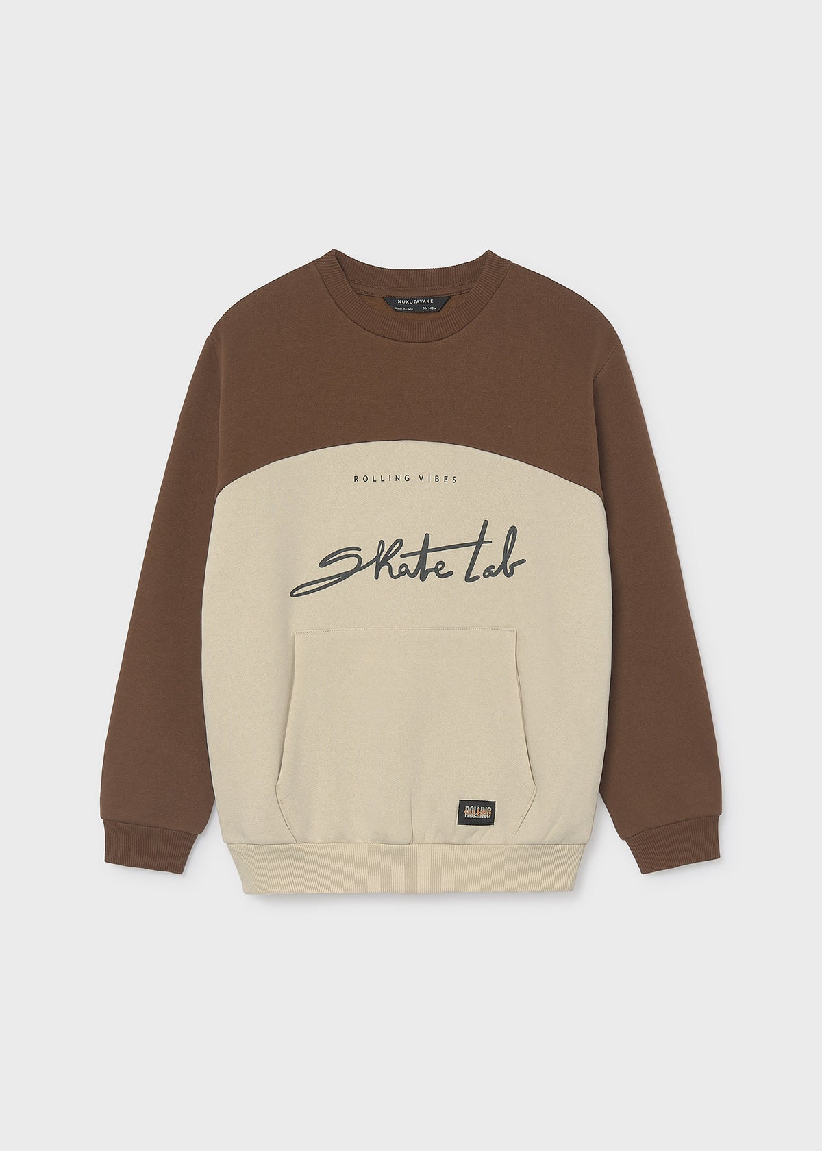 Sudadera contrastes chico