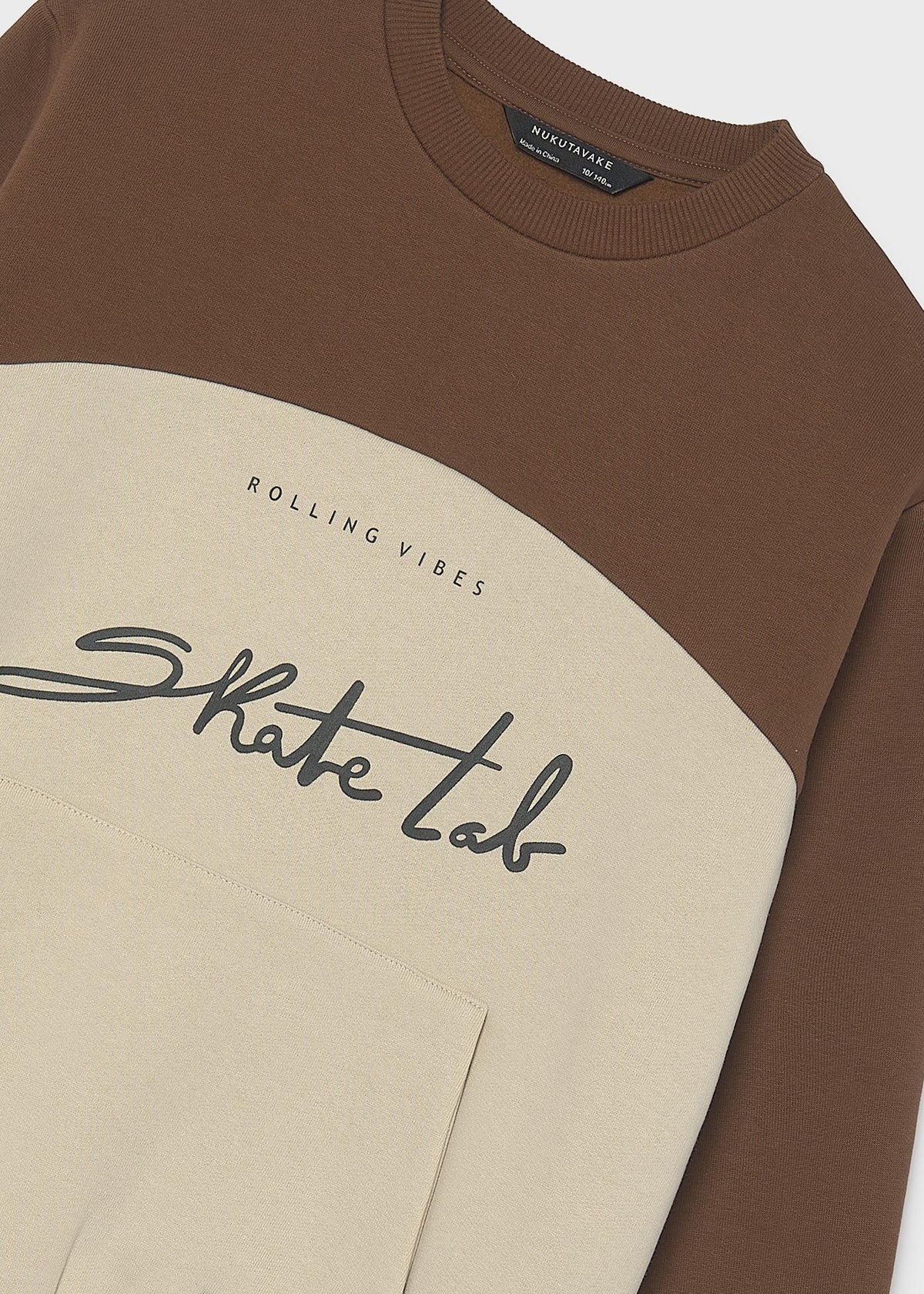 Sudadera contrastes chico
