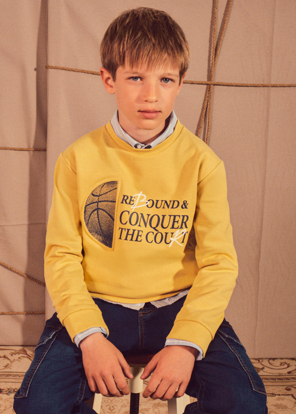 Sudadera embossed chico