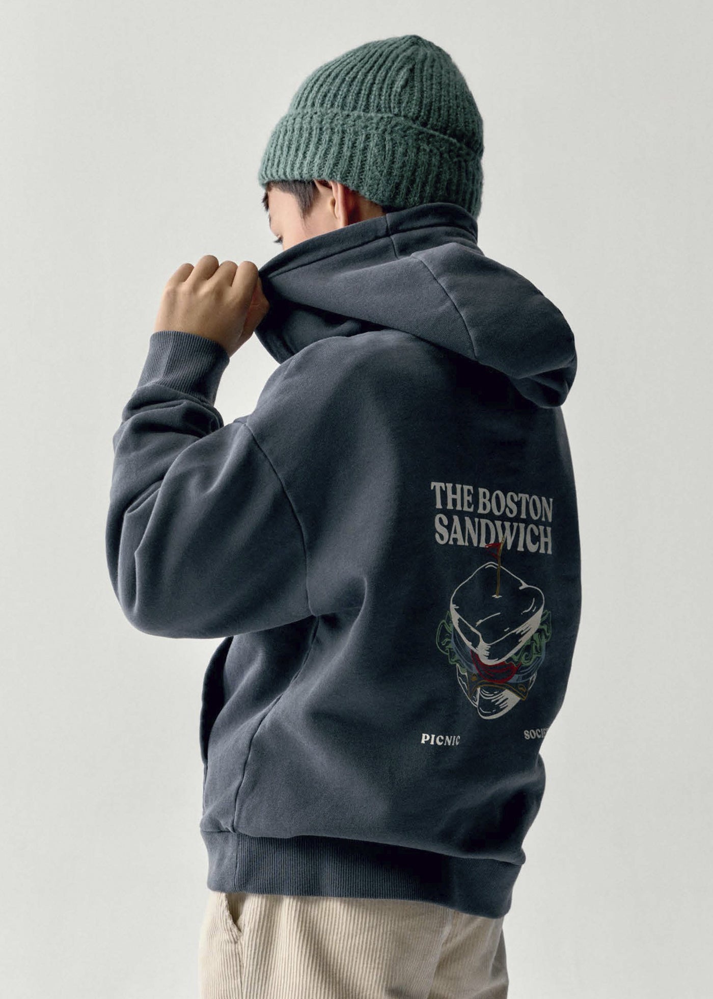 Sudadera con capucha print Boston Kids
