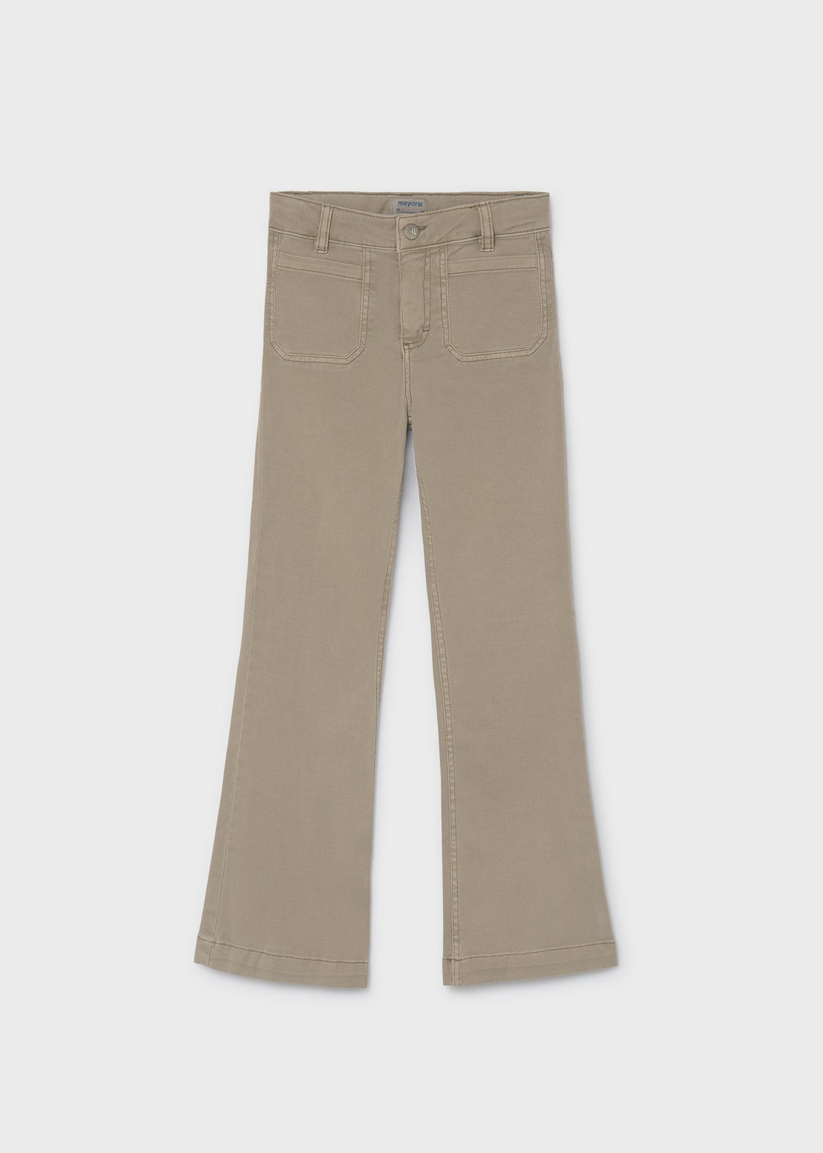 Pantalón flare sarga chica