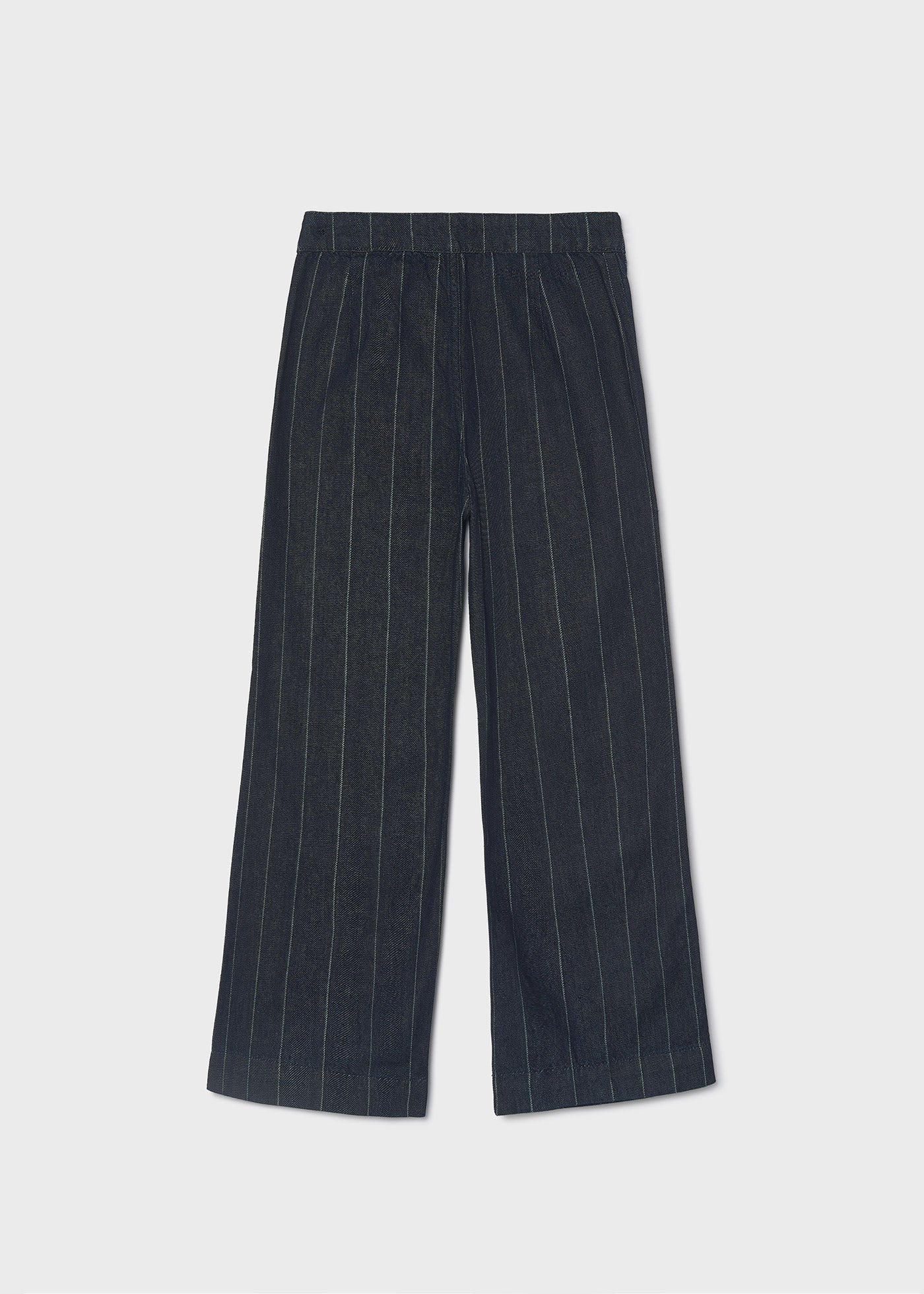Pantalón vaquero rayas wide leg chica