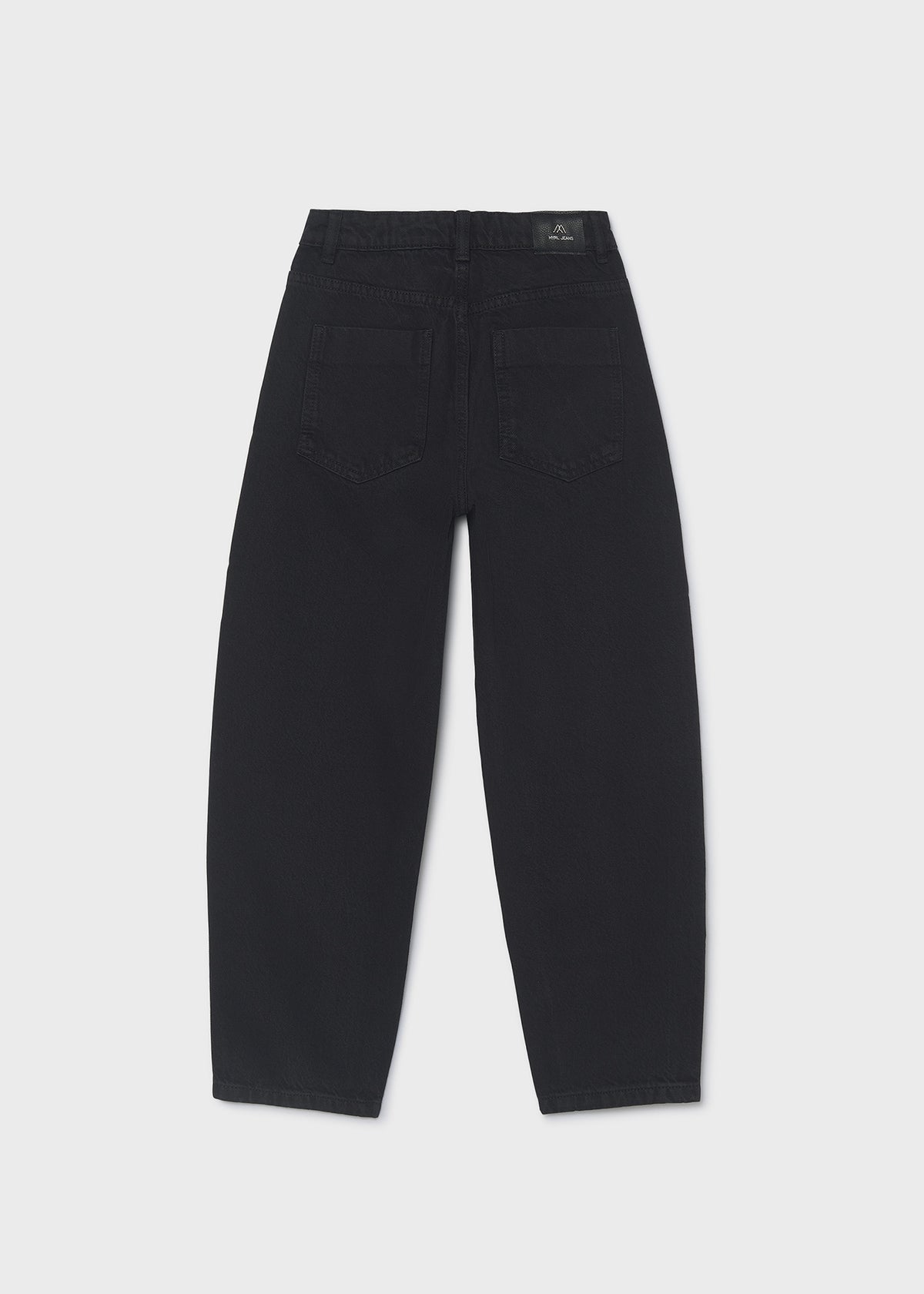 Pantalón sarga barrel fit chica