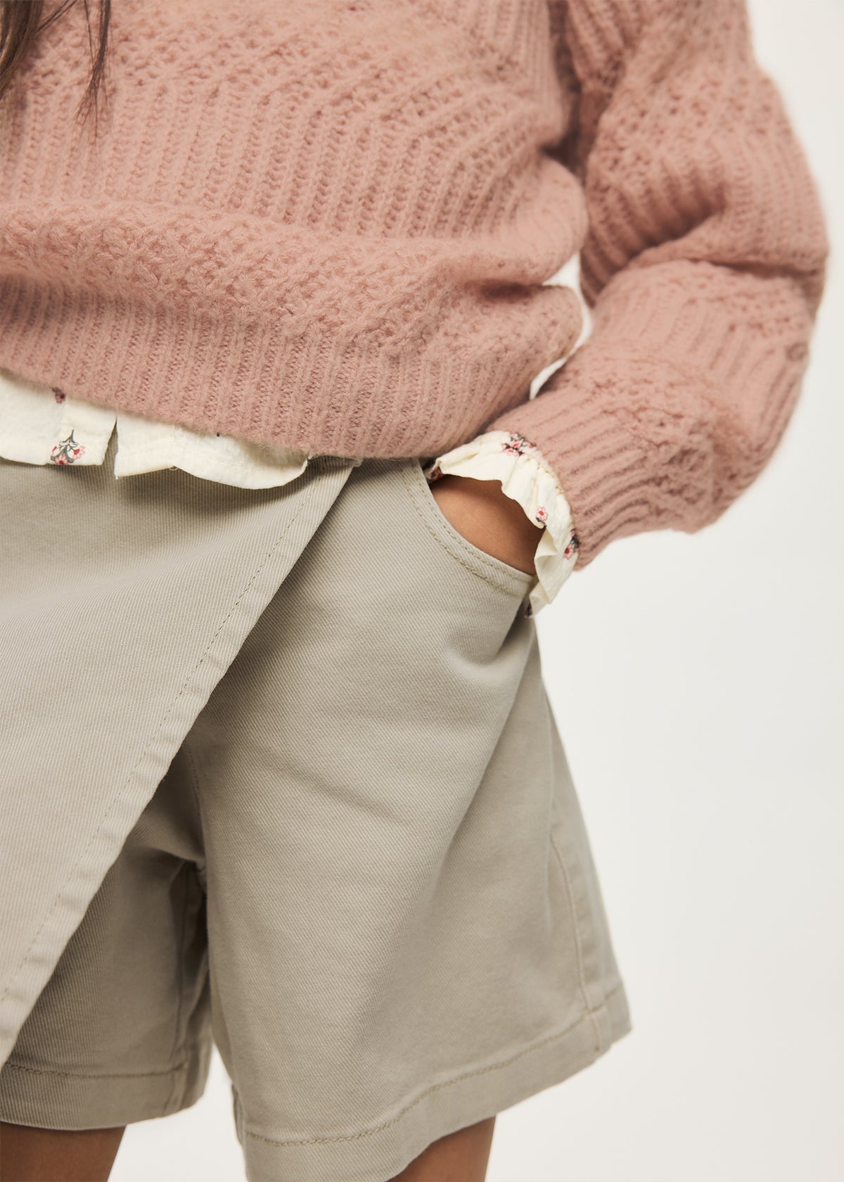 Falda pantalón sarga chica
