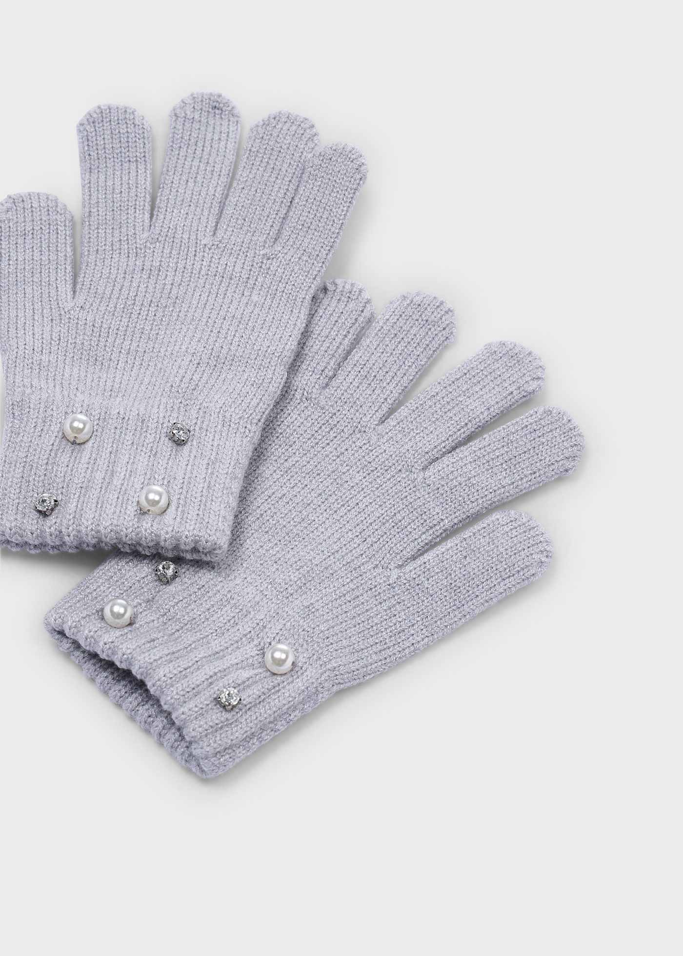 Guantes perlas niña