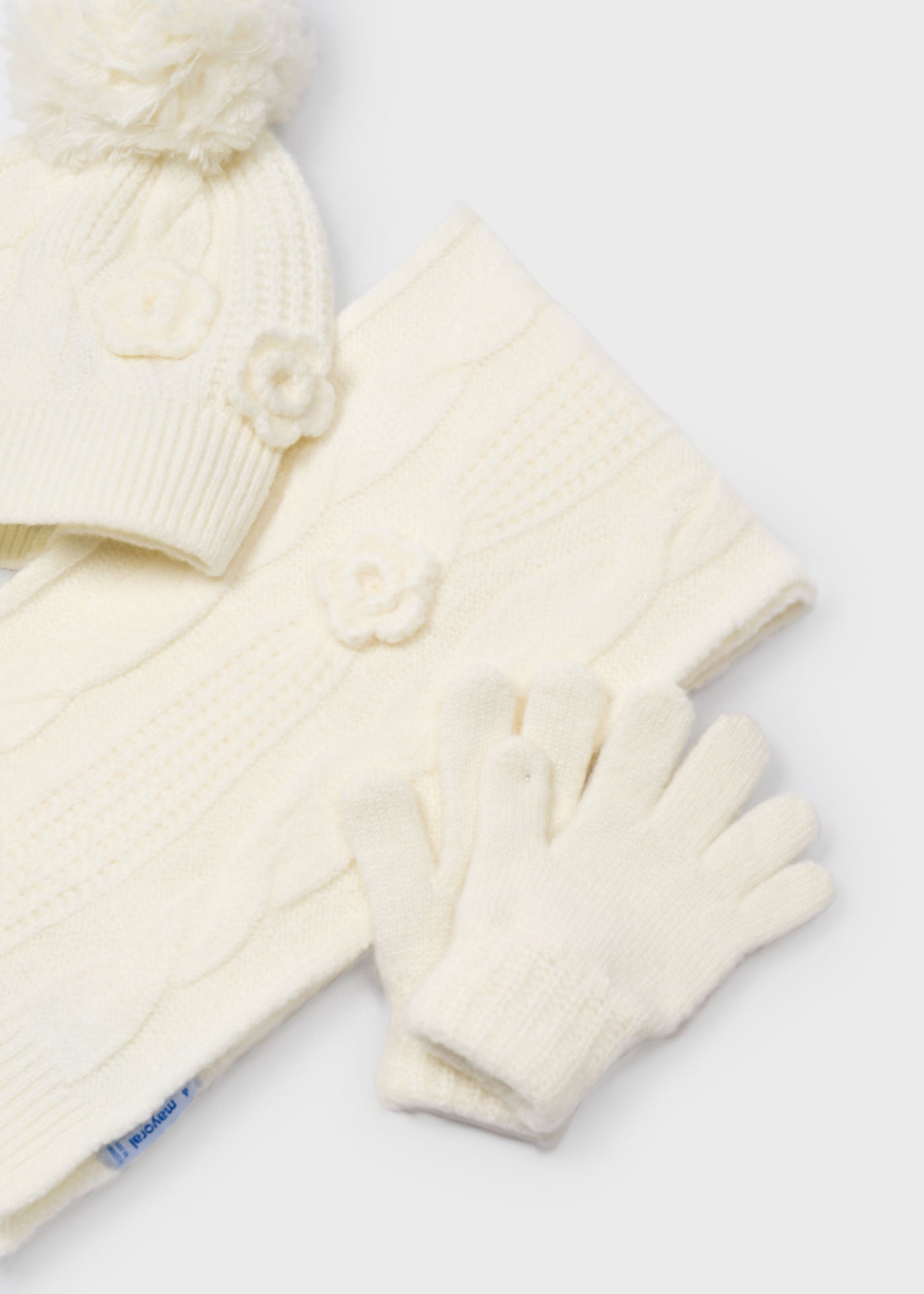 Conjunto 3 piezas bufanda niña