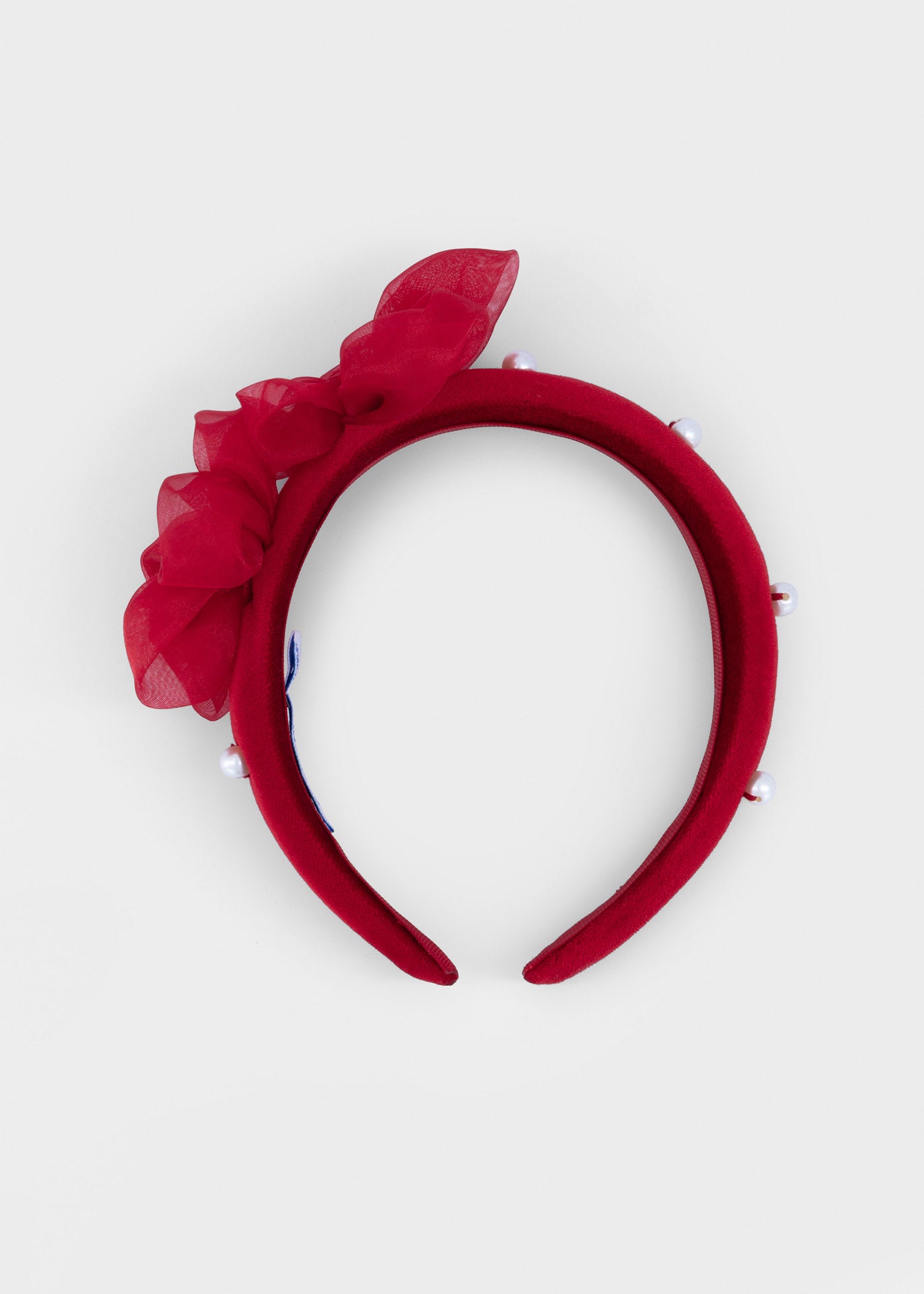 Diadema terciopelo flores niña