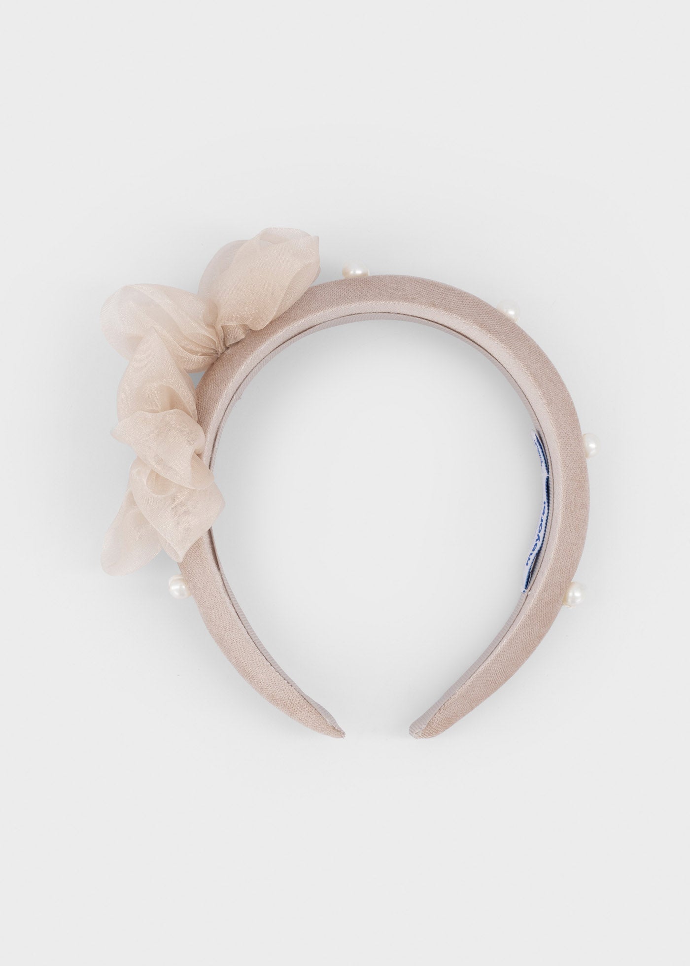 Diadema terciopelo flores niña