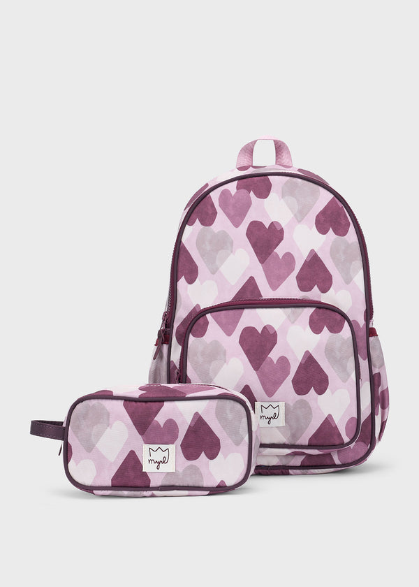 Mochila con estuche niña
