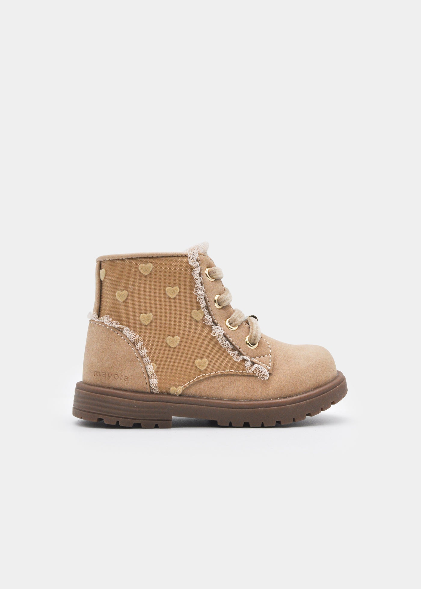 Botin biker corazones bebé