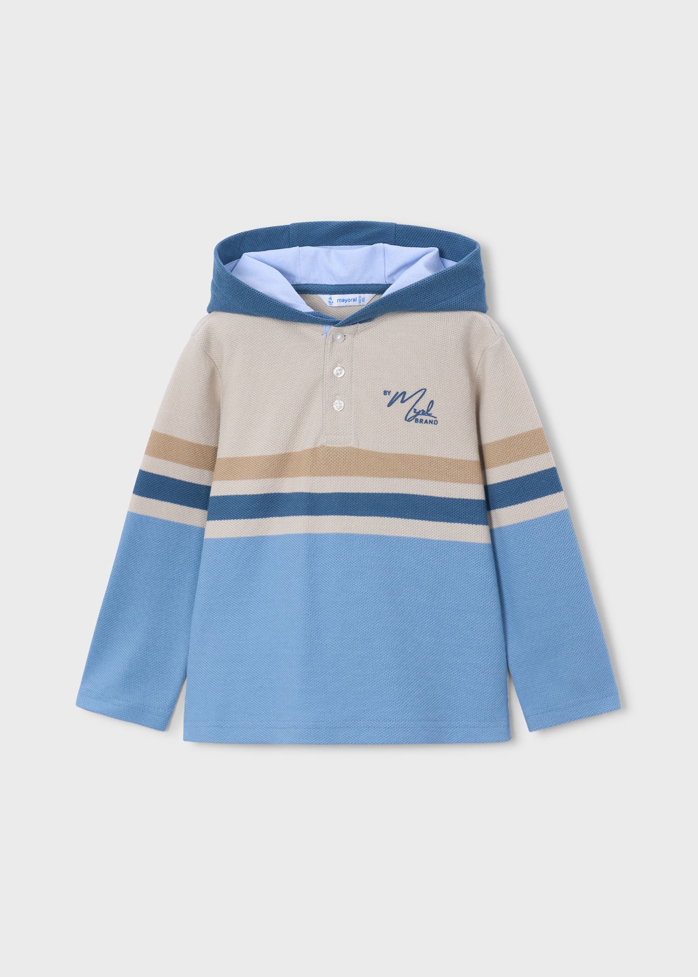 Polo capucha niño