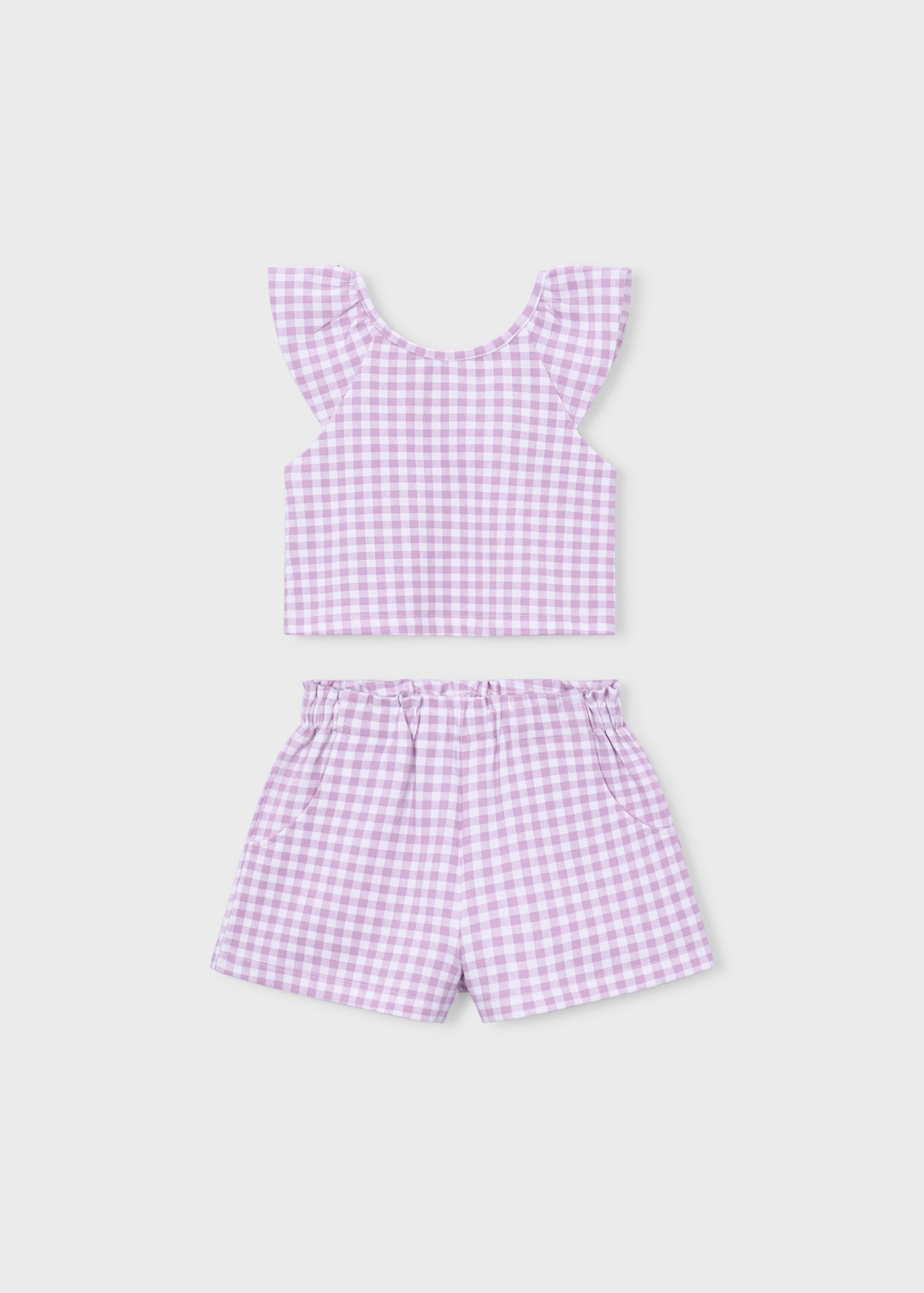 Conjunto bermuda vichy niña