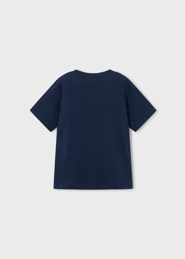 Camiseta básica letra niño