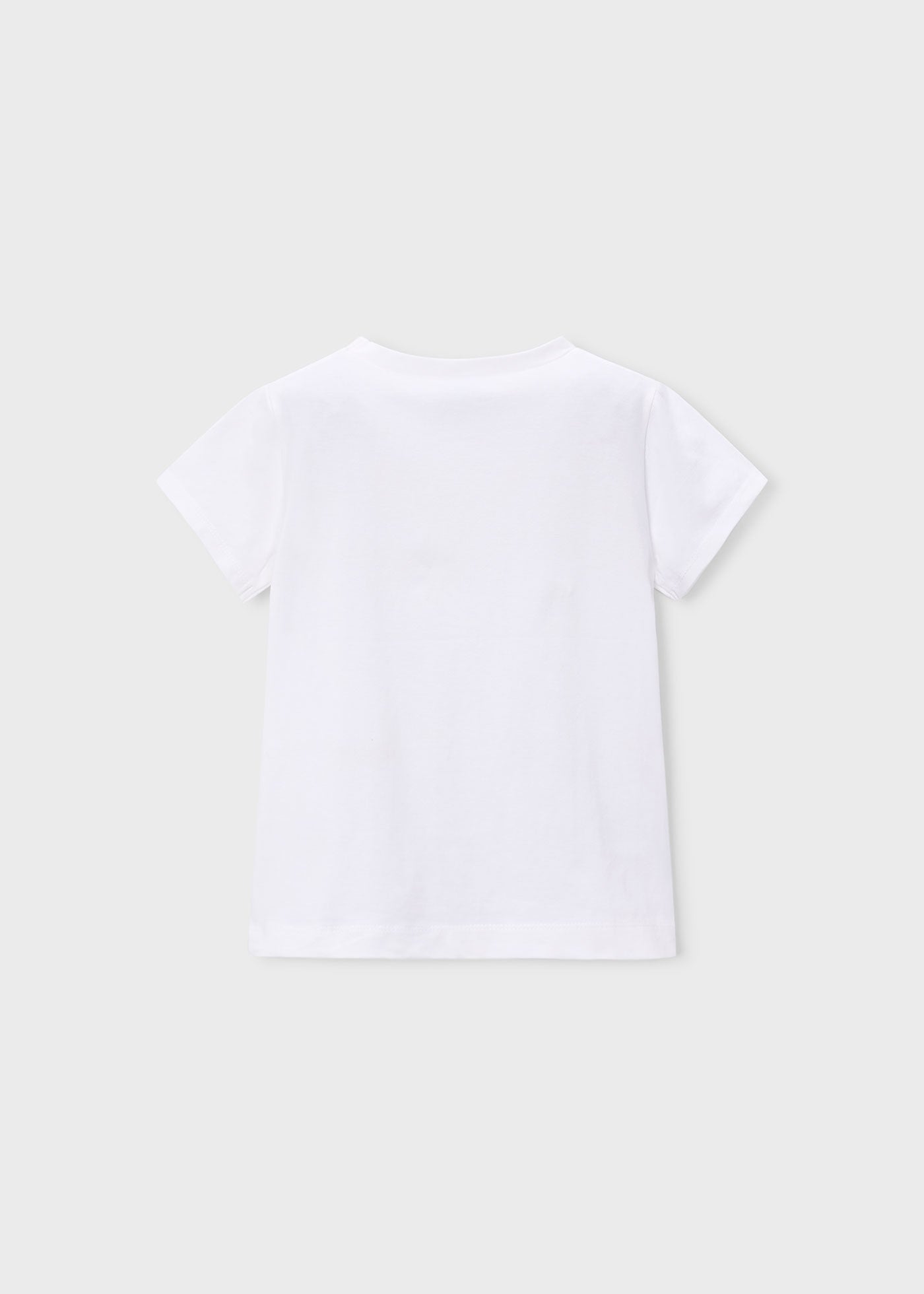 Camiseta básica flor niña