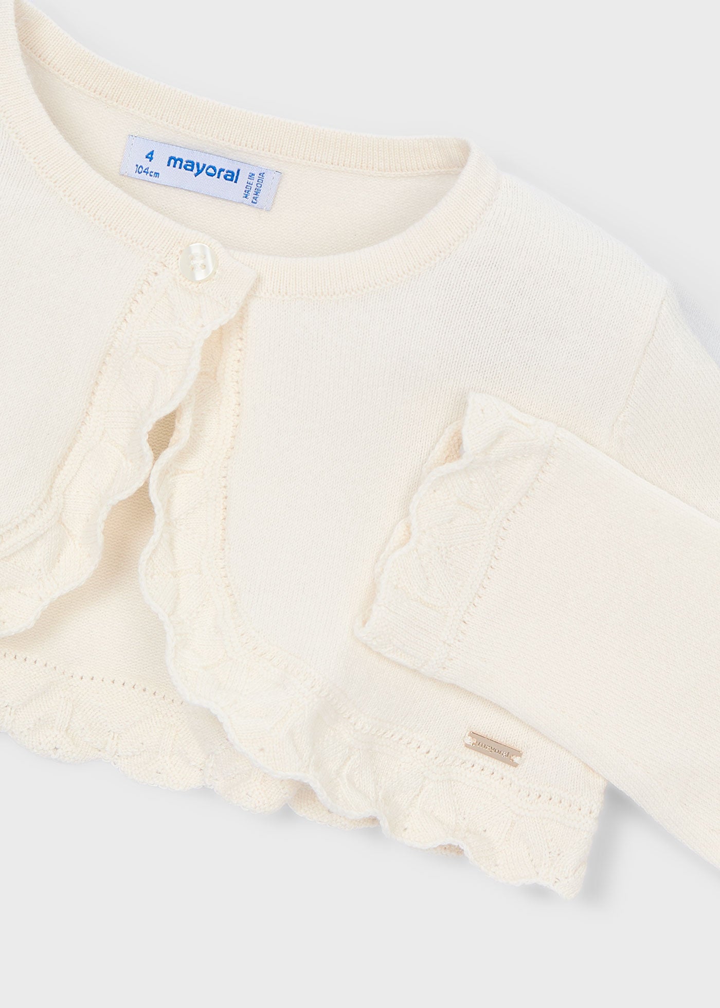 Bolero tricot básico niña