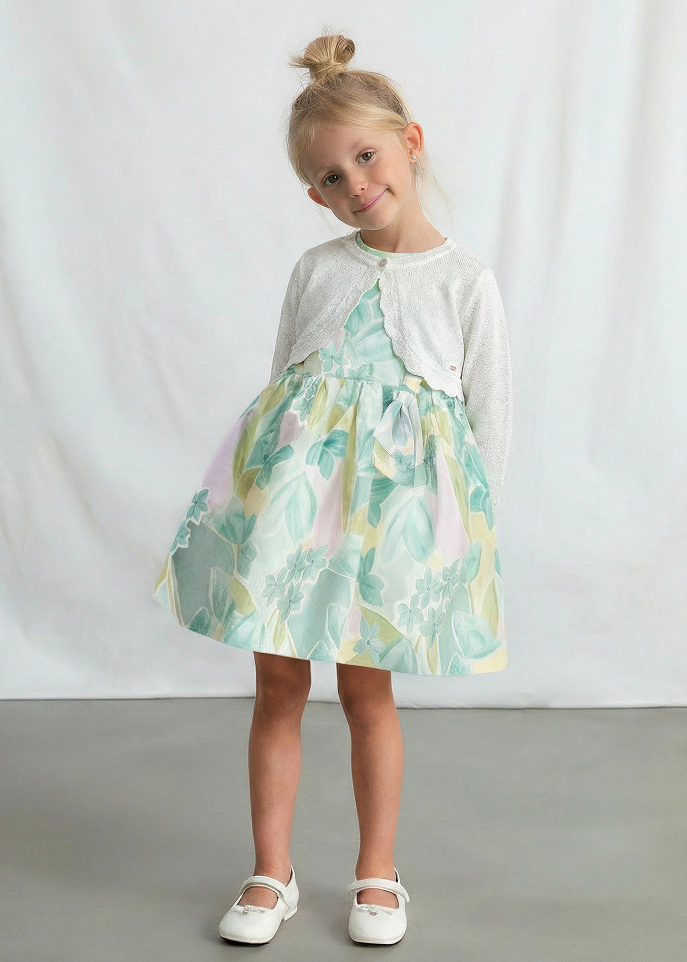 Bolero tricot básico niña